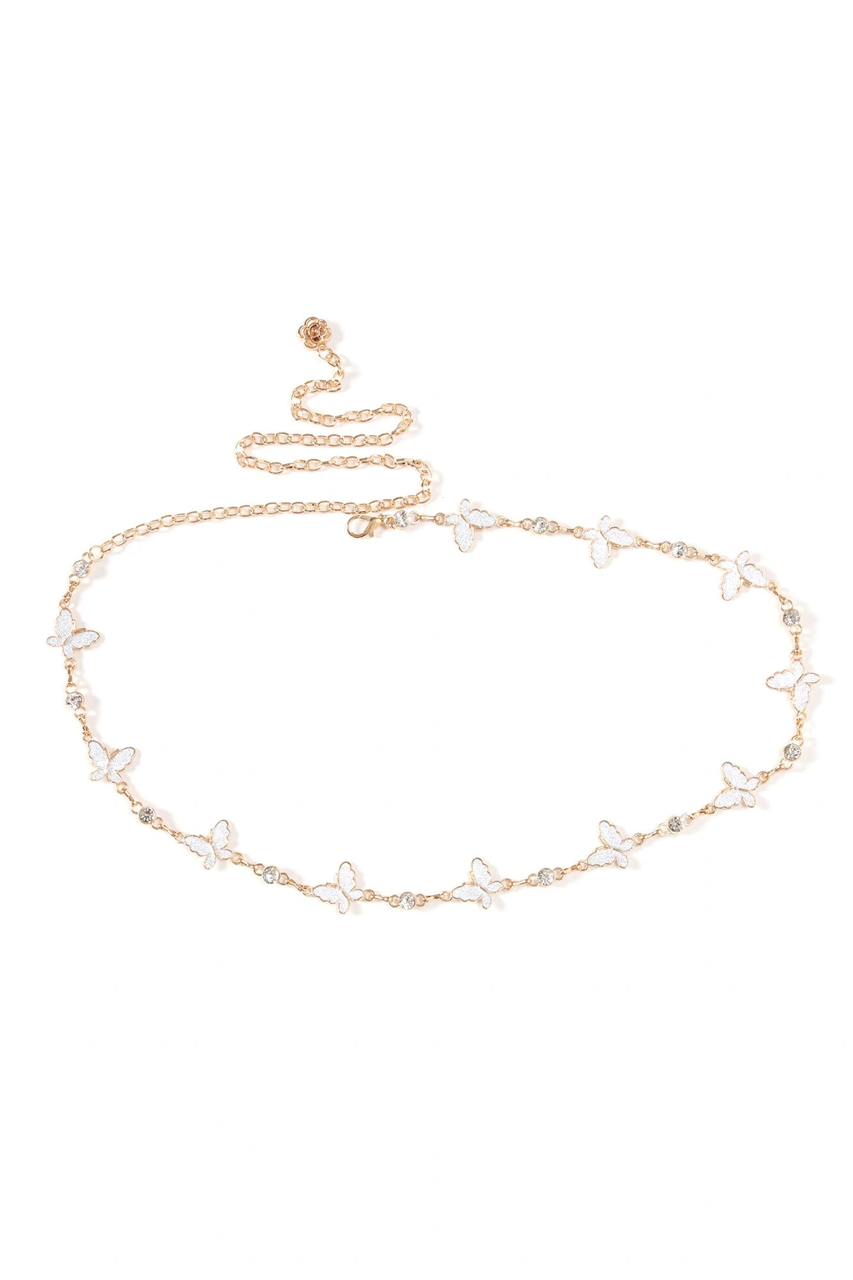 Chasing Butterflies Belly Chain - Gold — Dourado
