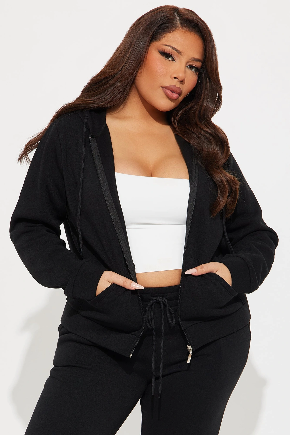 Candace Lounge Set - Black — Preto