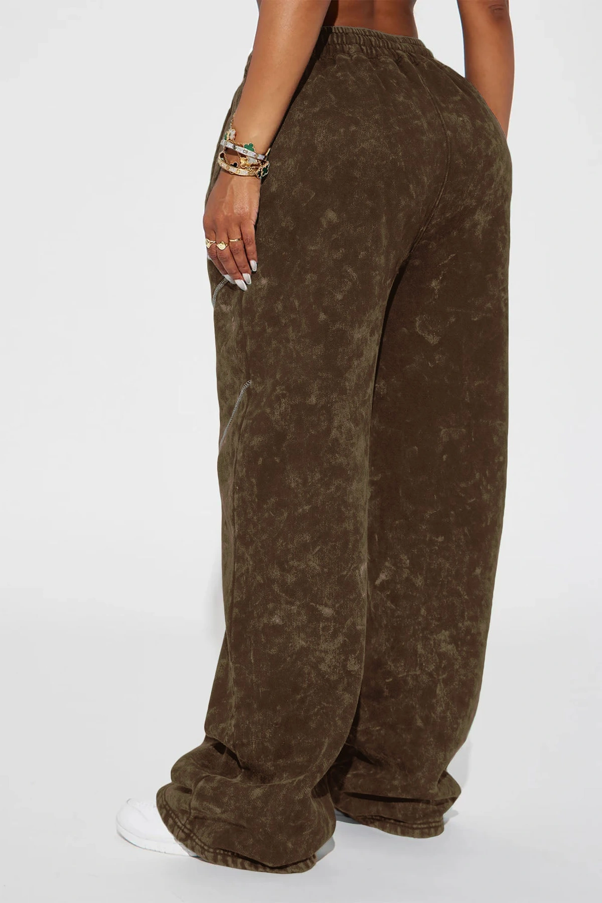 Norah Washed Lounge Pant - Brown — Castanho