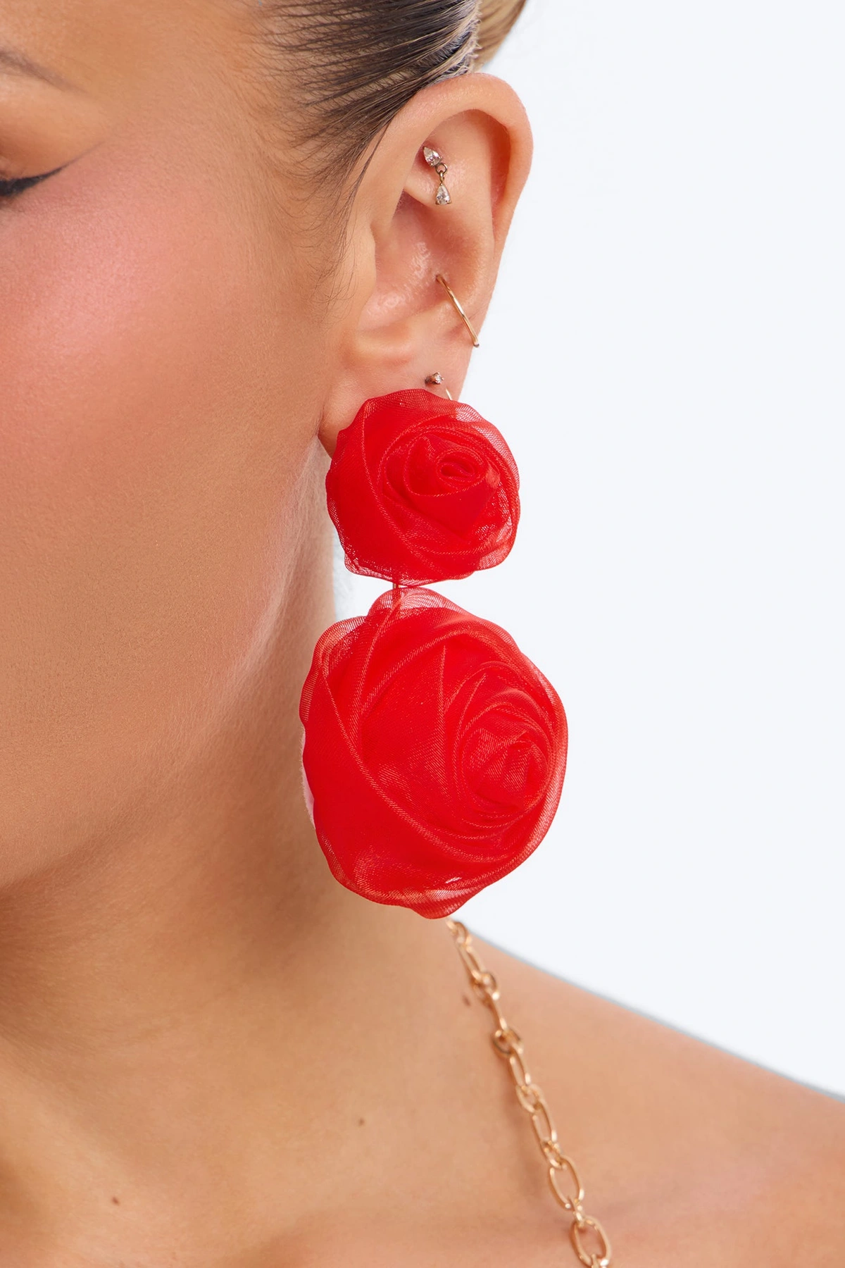 Forever Date Drop Earrings - Red — Vermelho