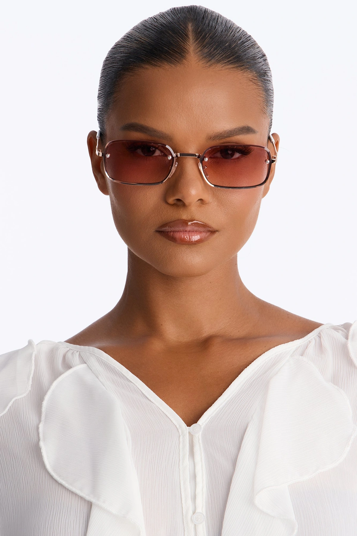 Cafe Lunch Date Sunglasses - Pink — Rosa