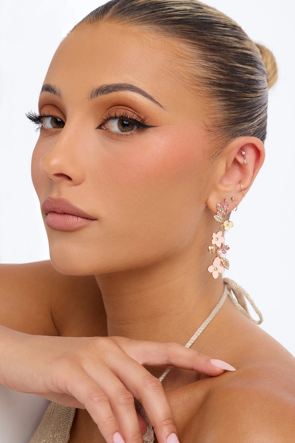 Darling You Drop Earrings - Pink/combo — Rosa/combinação