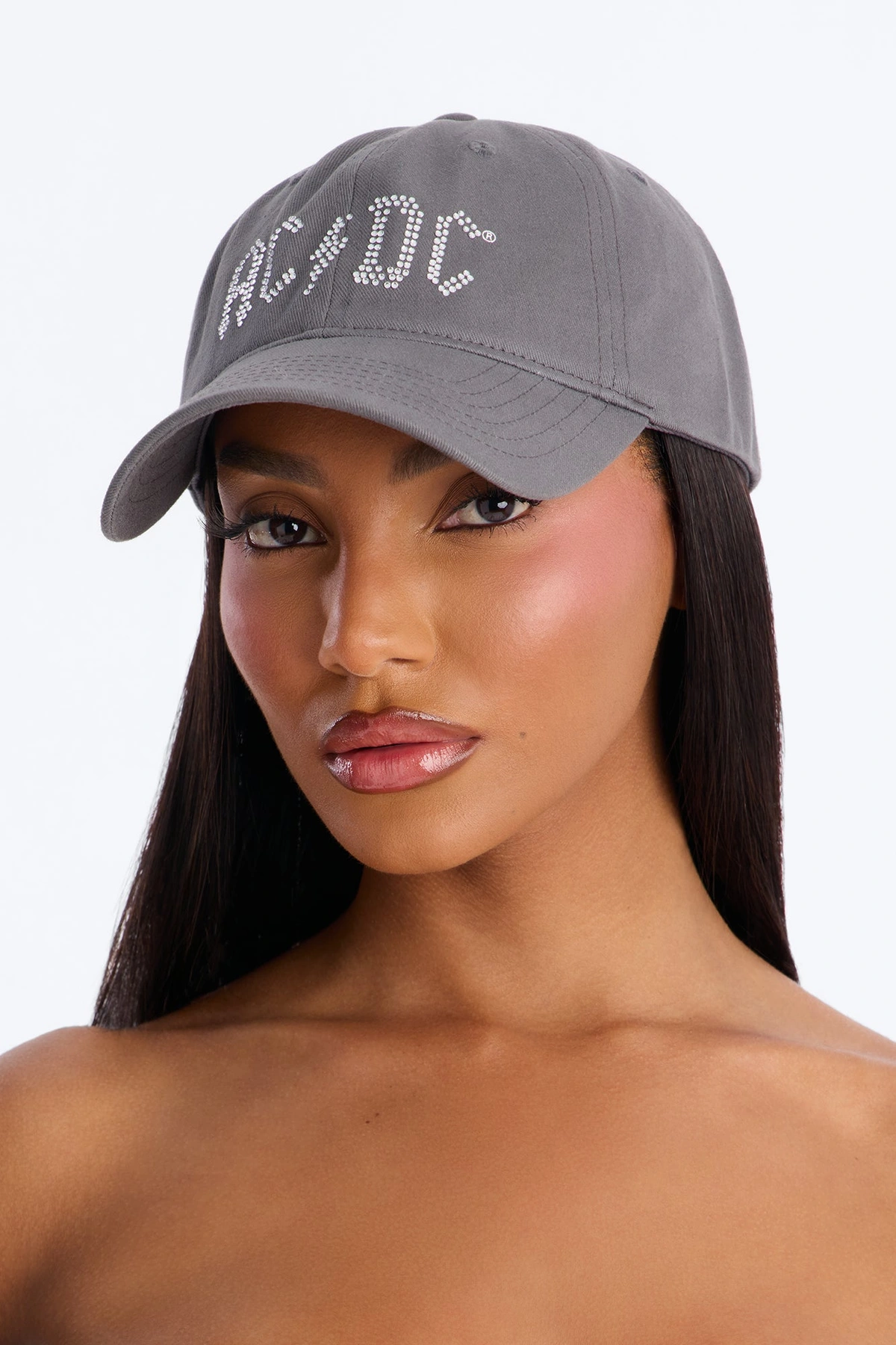 Forever ACDC Baseball Hat - Grey — Cinzento