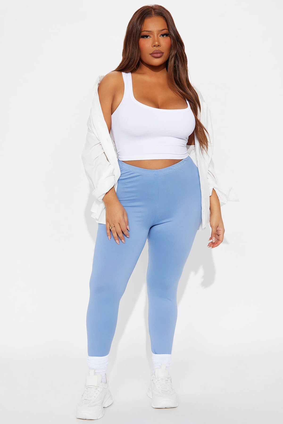 Almost Every Day Leggings - Slate Blue — Slate Azul