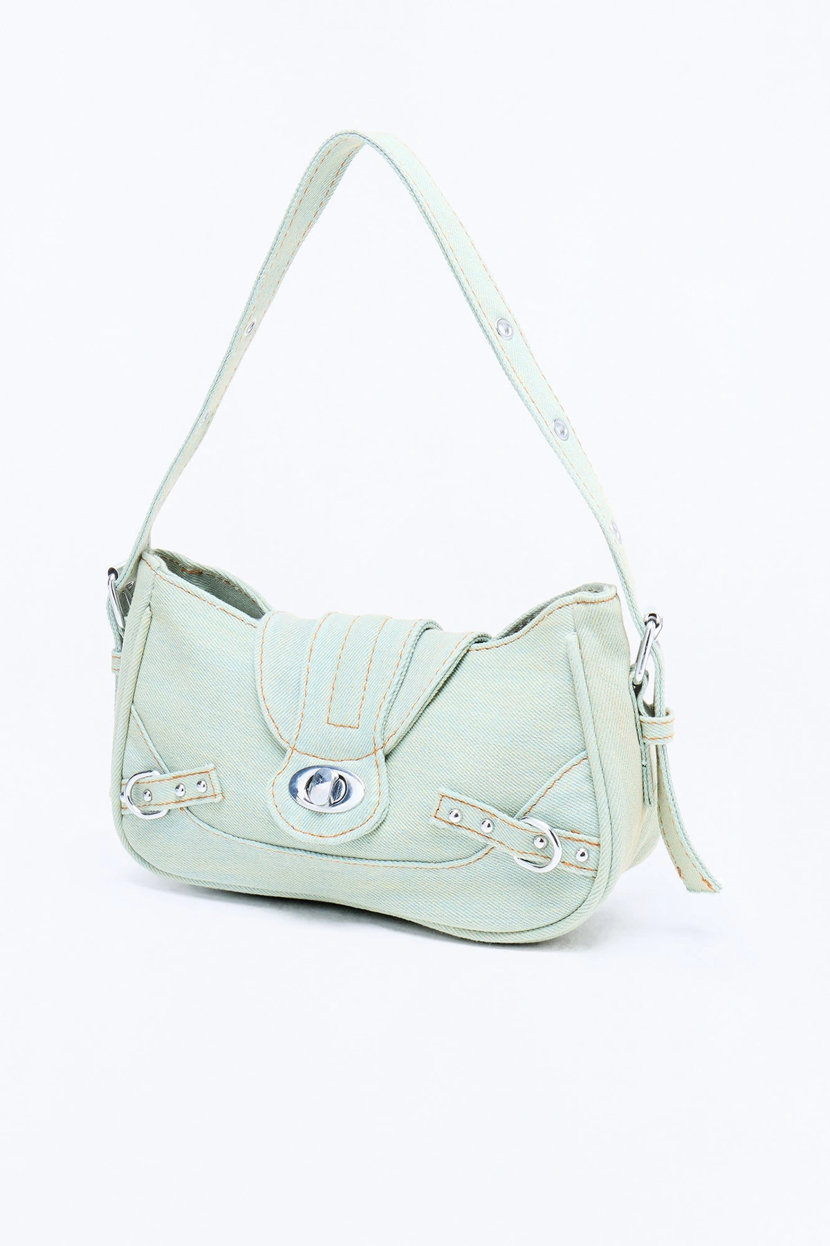 The Blue Jean Baby Denim Shoulder Handbag - Denim — Ganga