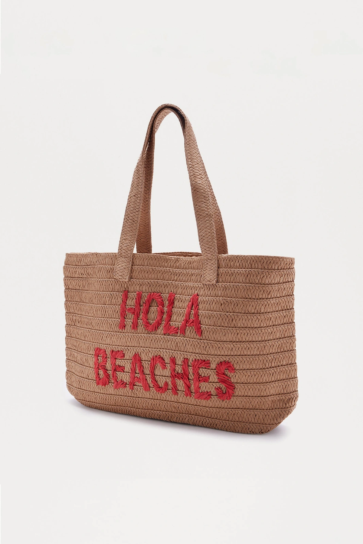 Hola Beaches Tote Bag - Tan — Castanho-claro