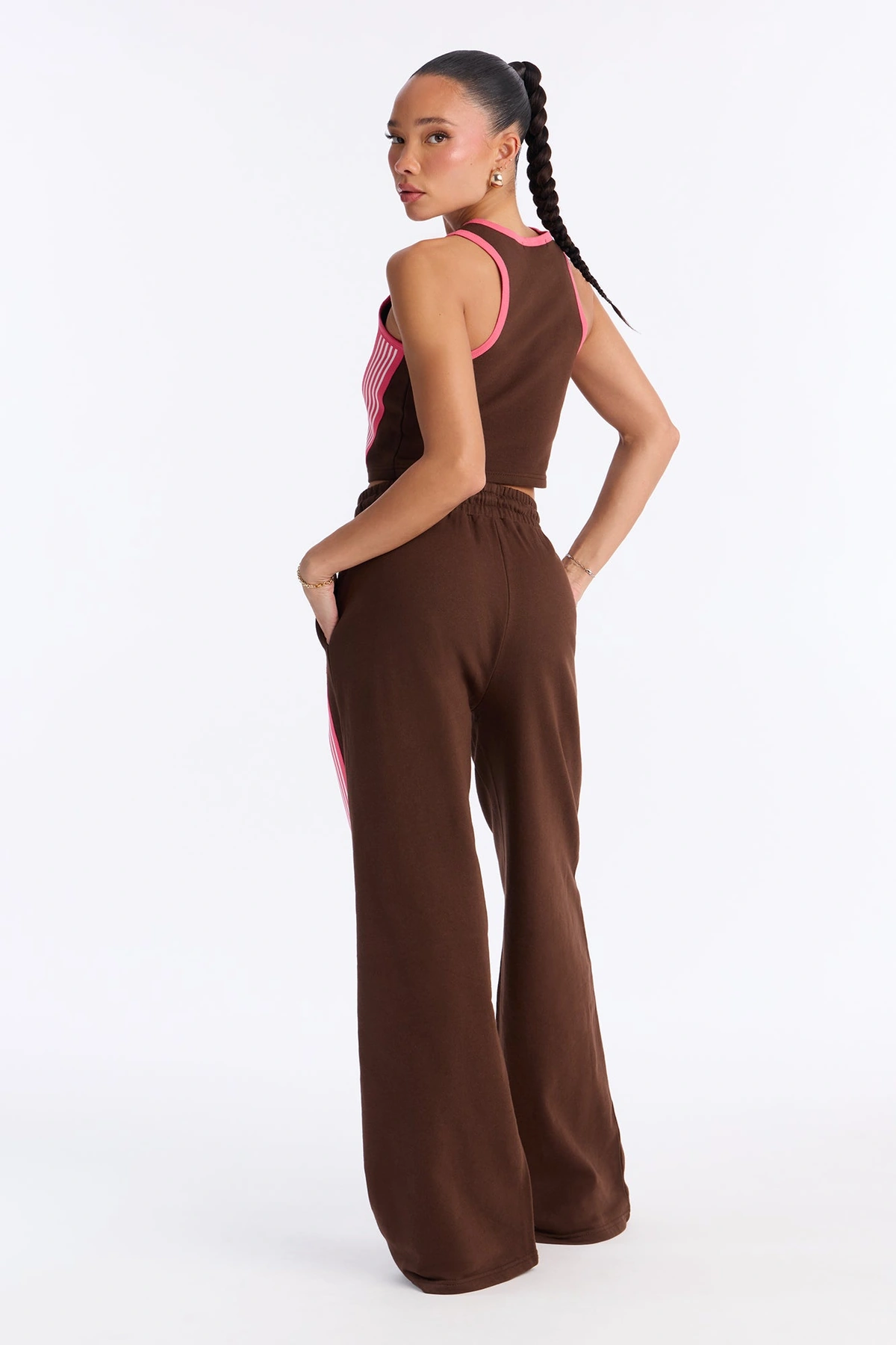 Varsity Babe Pant Set - Chocolate — Chocolate