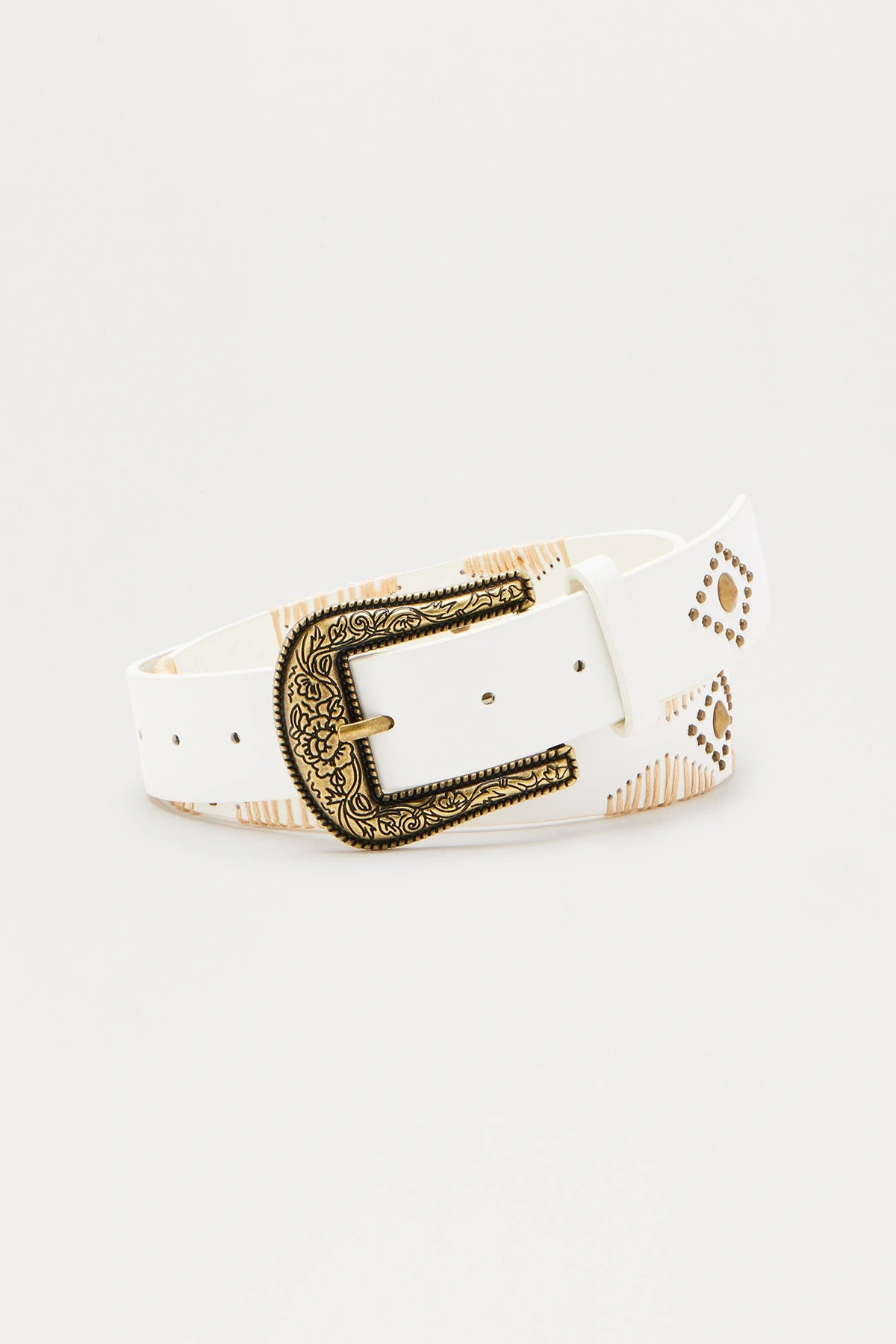 Old West Belt - White — Branco