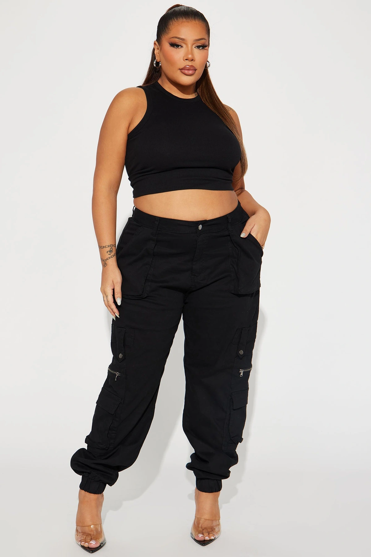 Exotica Cargo Jogger - Black — Preto