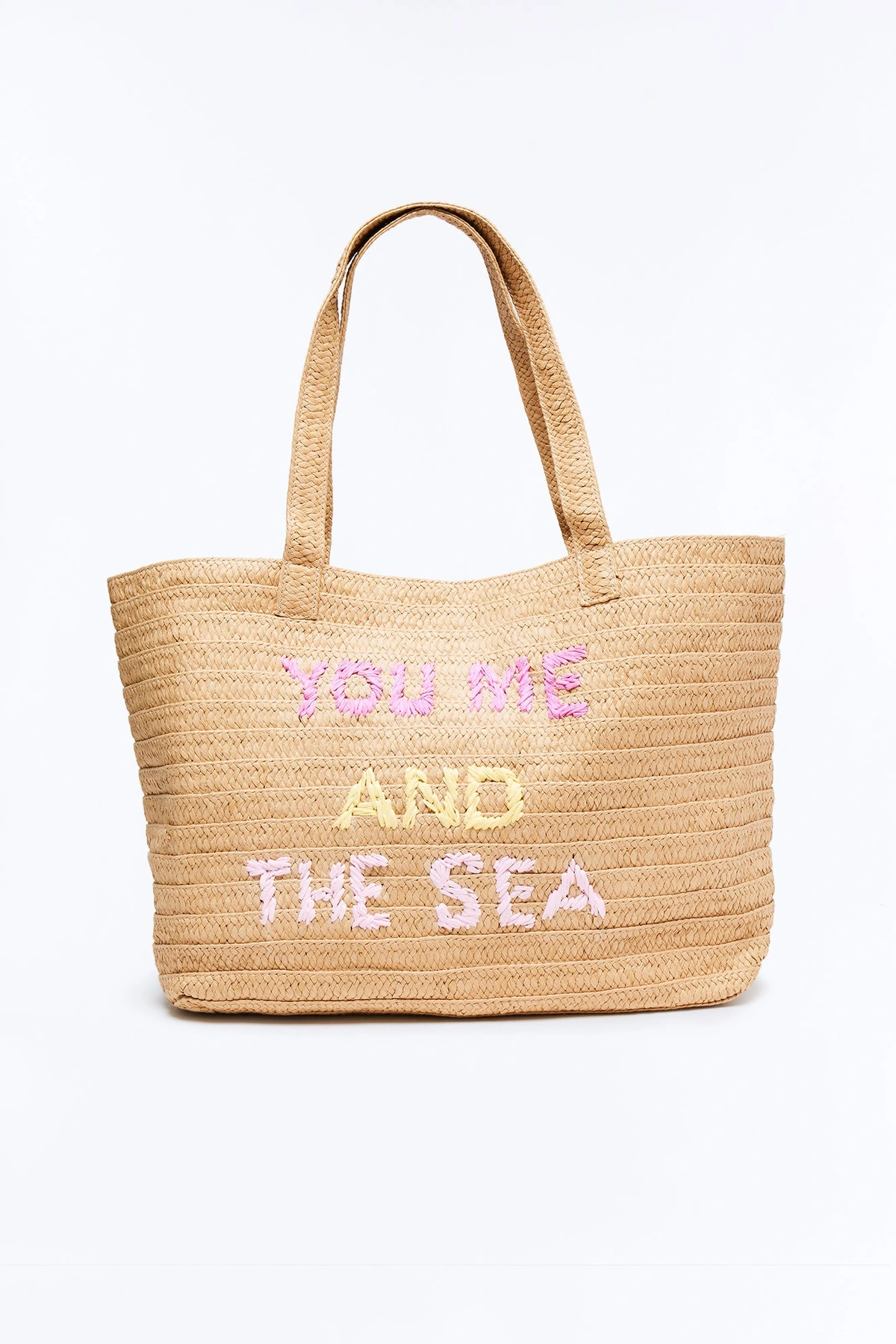 Me And The Sea Straw Tote - Natural — Natural