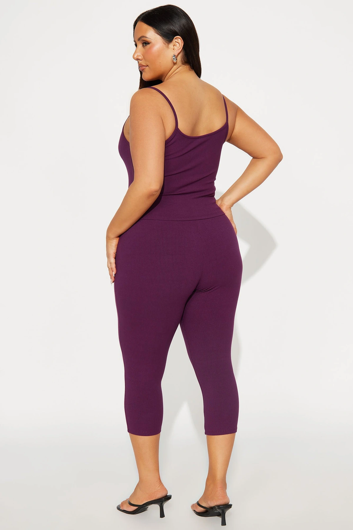 Stirling Snatched Capri Pant Set - Plum — Plum
