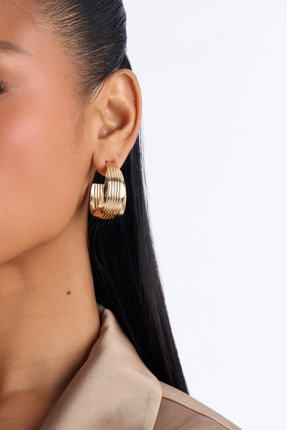 Gentle Soul 6 Pair Earring Set - Gold — Dourado