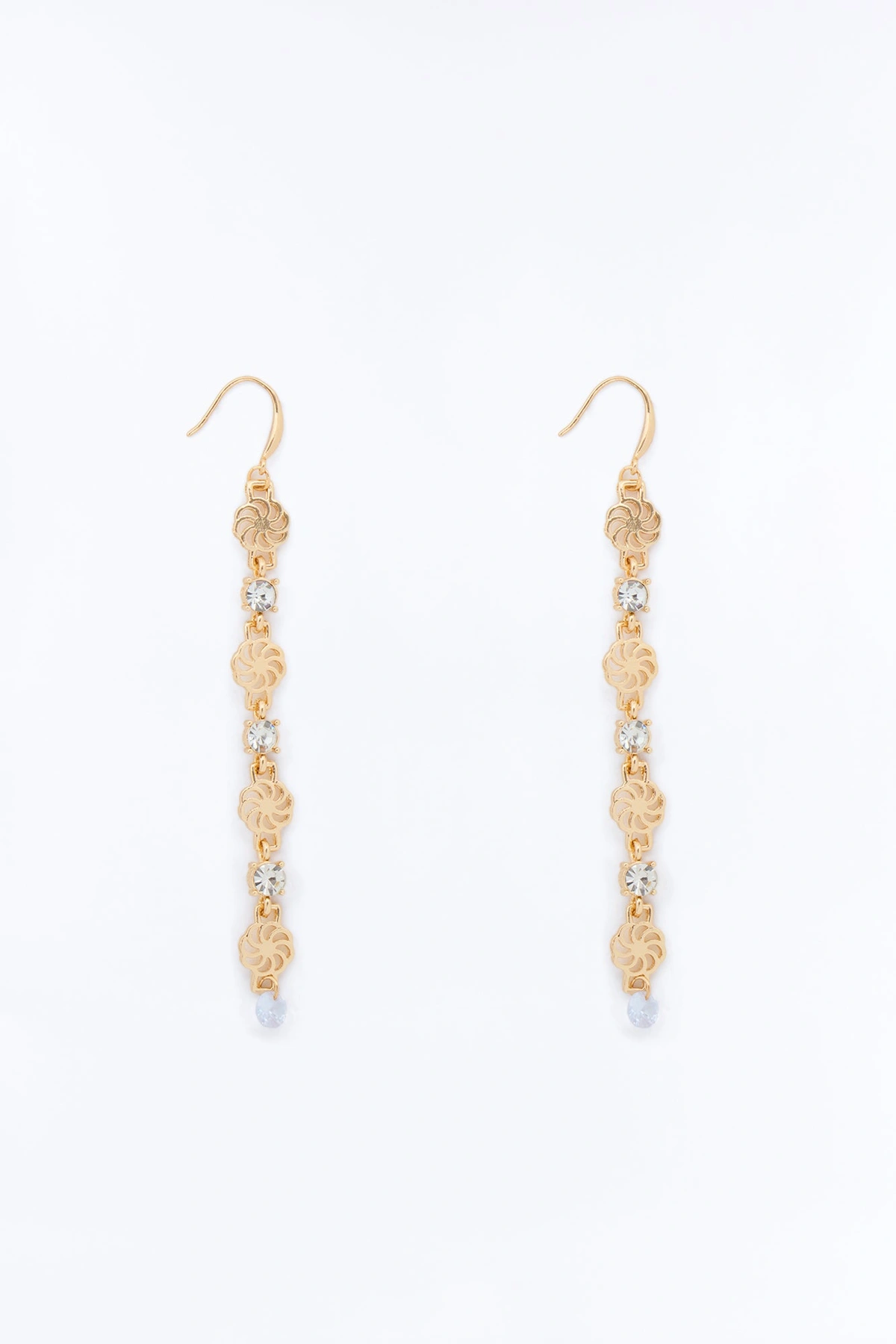 Mood Is High Linear Earrings - Gold — Dourado