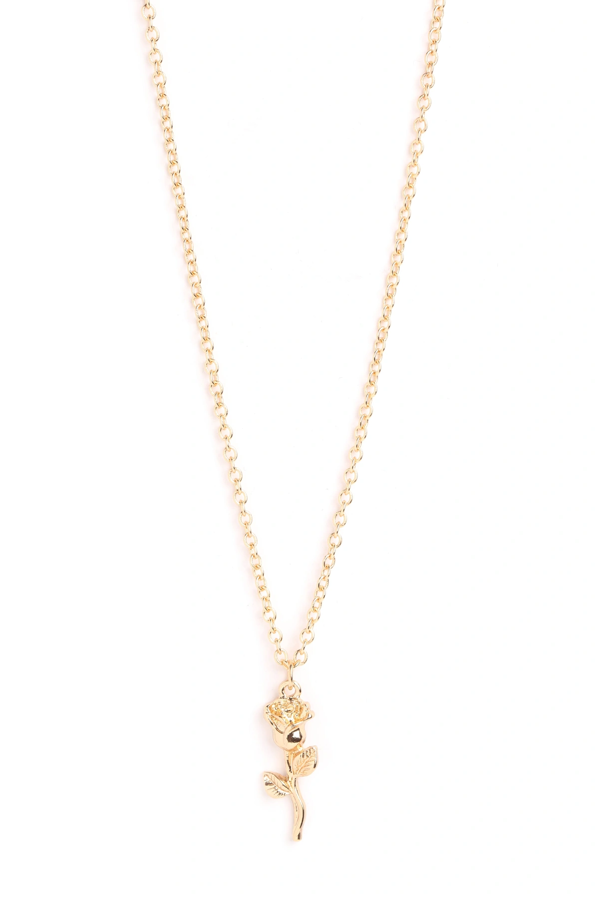 Rose To The Occasion Necklace - Gold — Dourado
