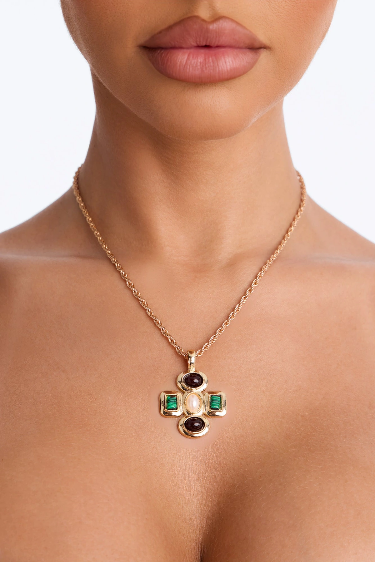 Fueled By Faith Necklace - Gold/combo — Dourado/combinação