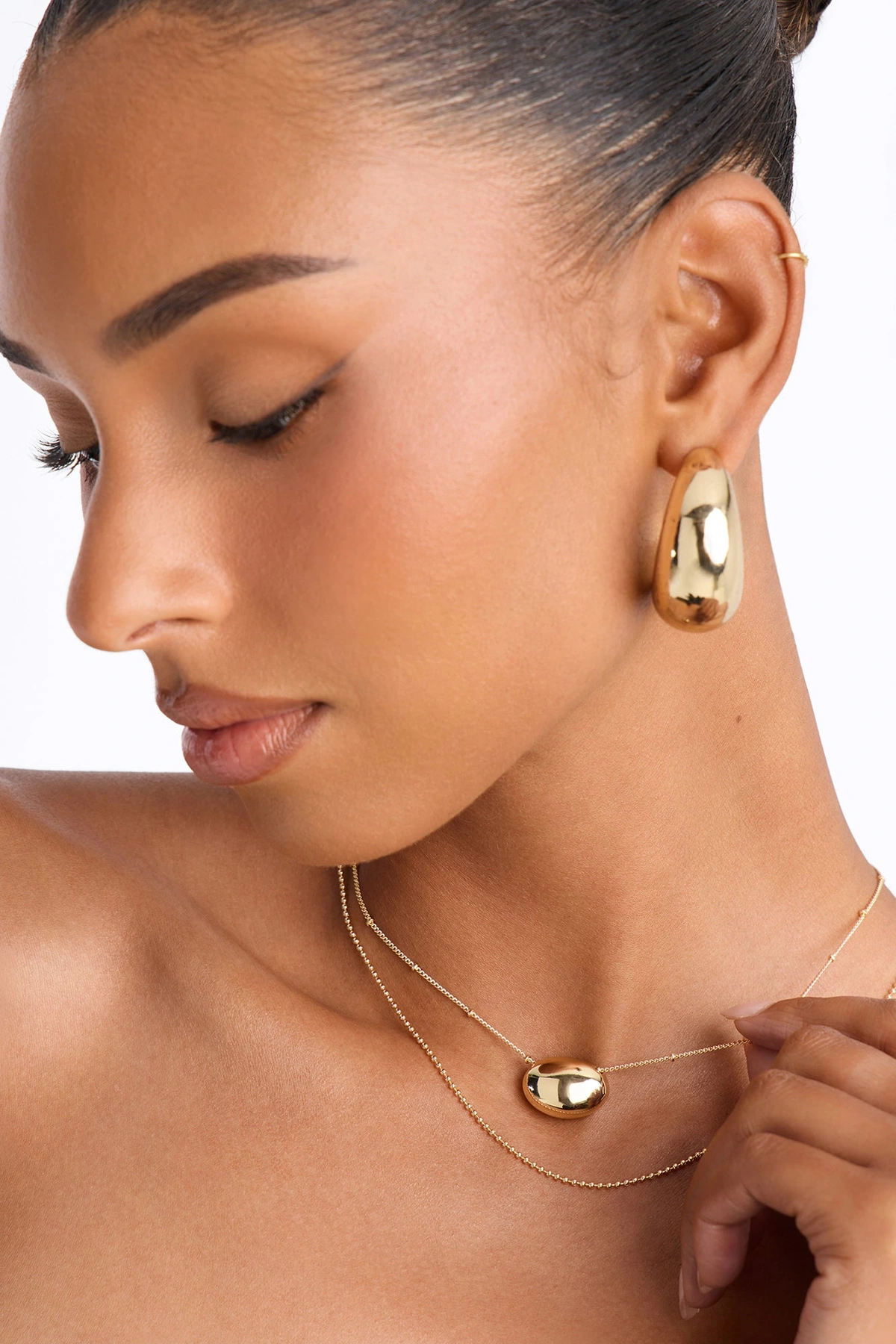 Heatwave Layered Necklace - Gold — Dourado