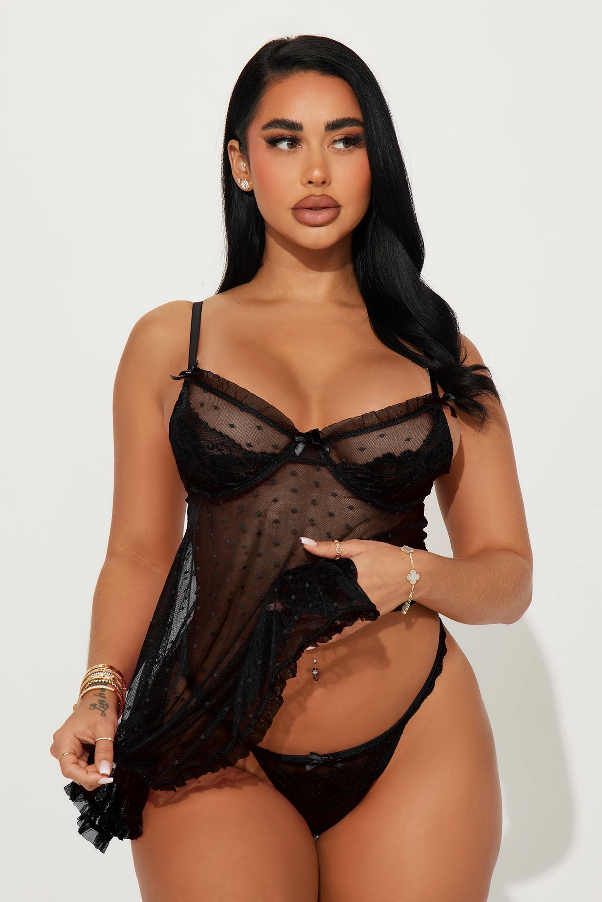 Leave You Breathless Babydoll - Black — Preto
