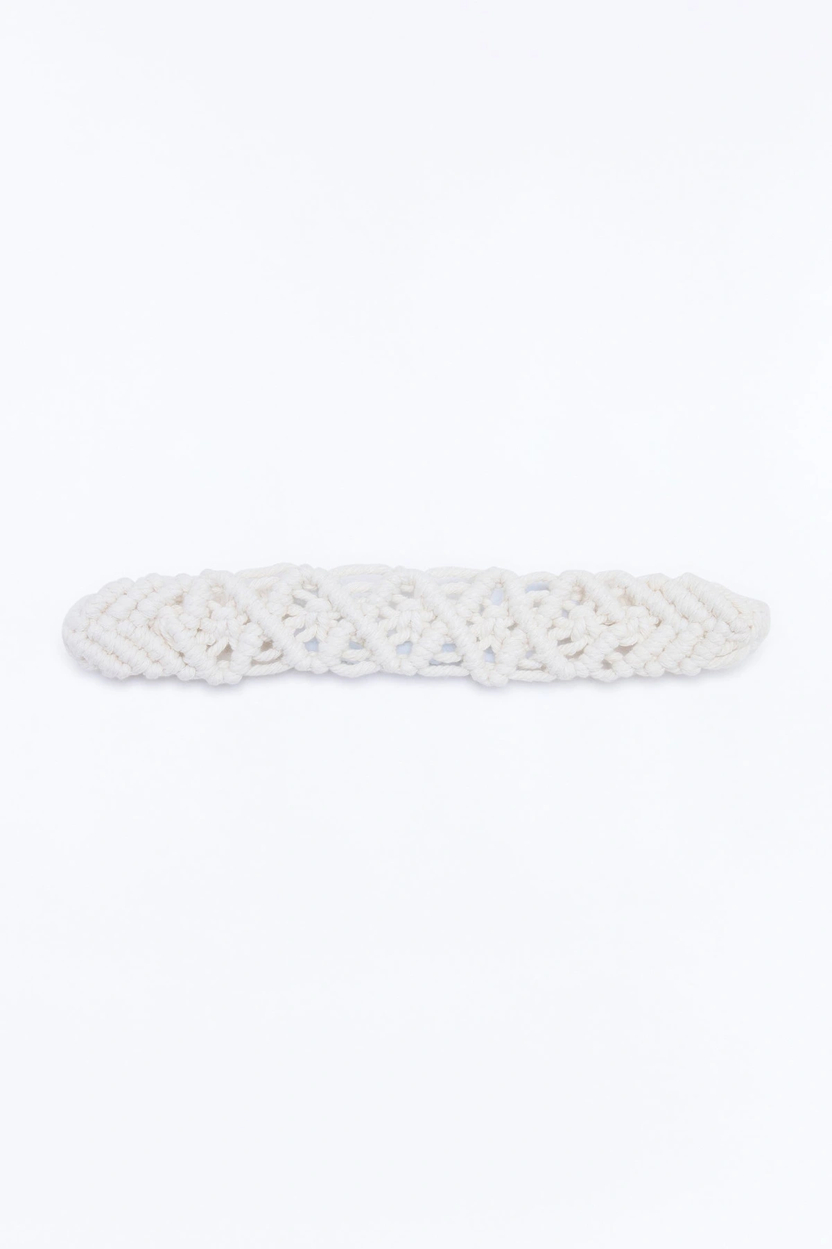 Braid My Hair Crochet Headband - Ivory — Marfim