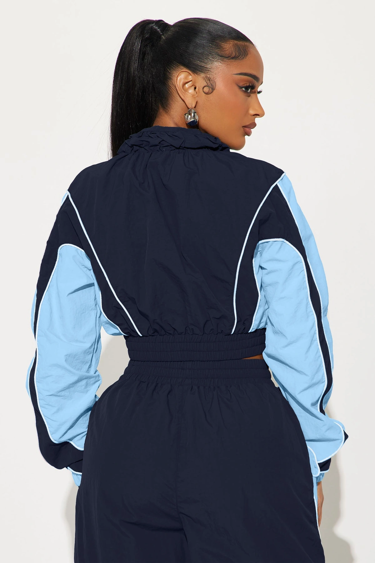 New Era Colorblock Windbreaker Jacket - Blue/combo — Azul/combinação
