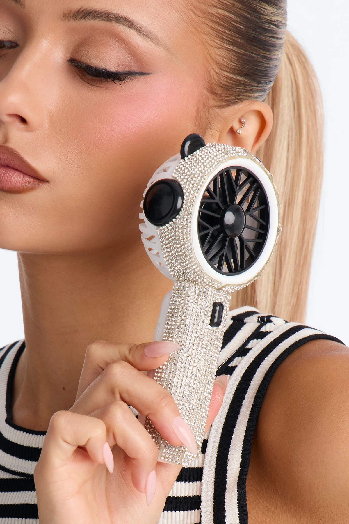 Ice Ice Baby Electric Fan - White/combo — Branco/combinação
