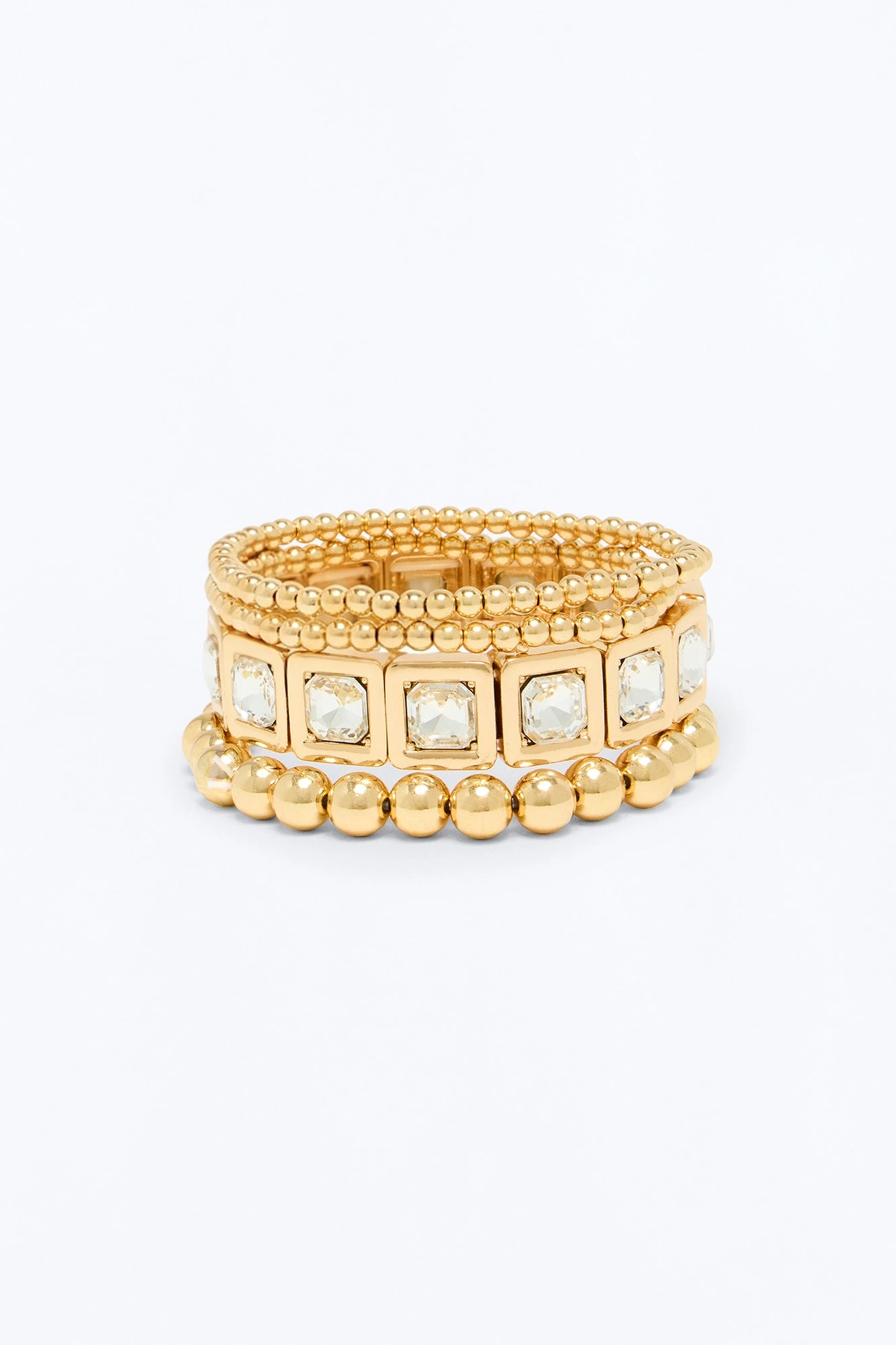 Whatever I Want 4 Piece Bracelet Set - Gold — Dourado