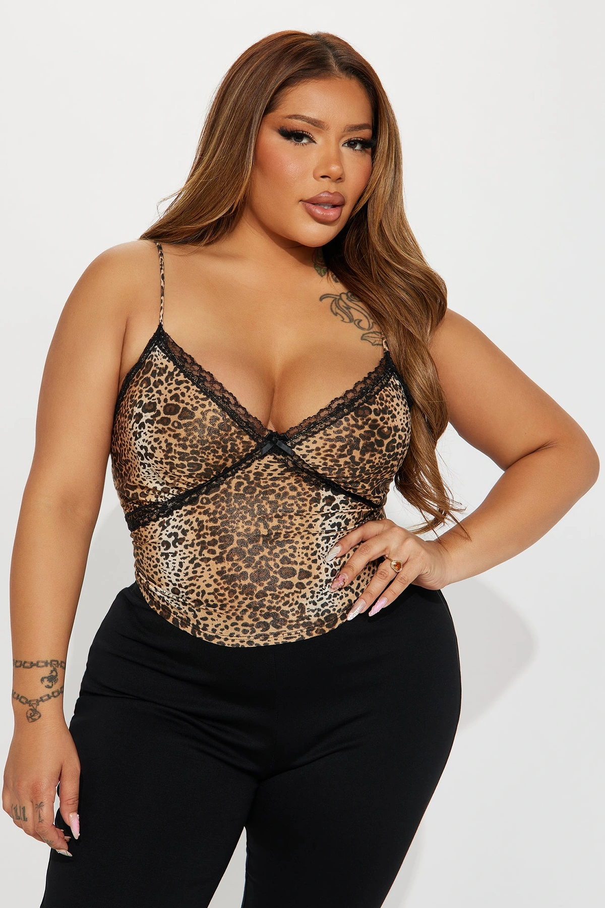 Lizette Leopard Cami - Leopard — Leopardo