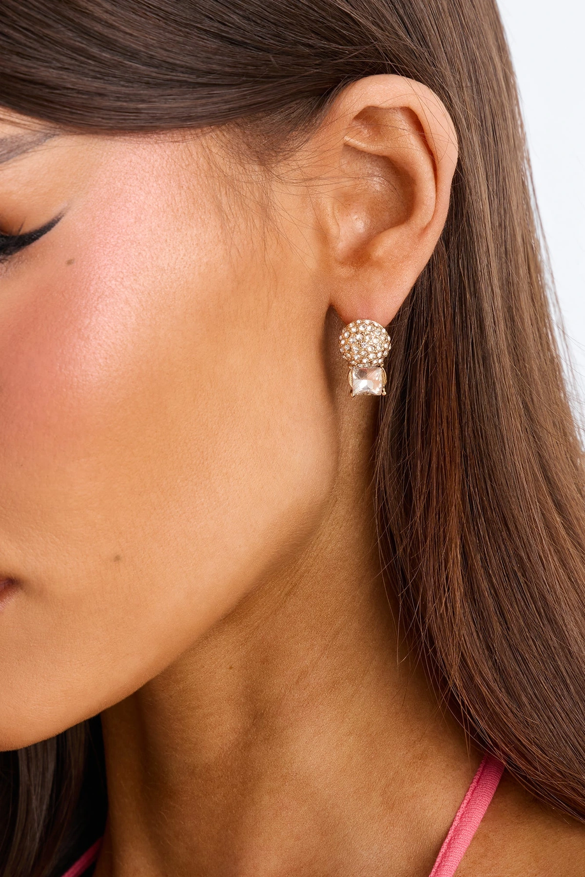 One Of Many Stud Earrings - Gold — Dourado