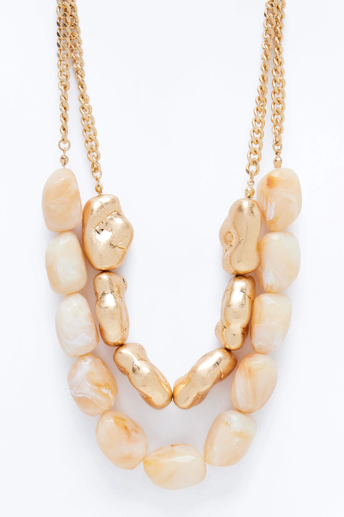 Sun Down Layered Necklace - Ivory/combo — Marfim/combinação