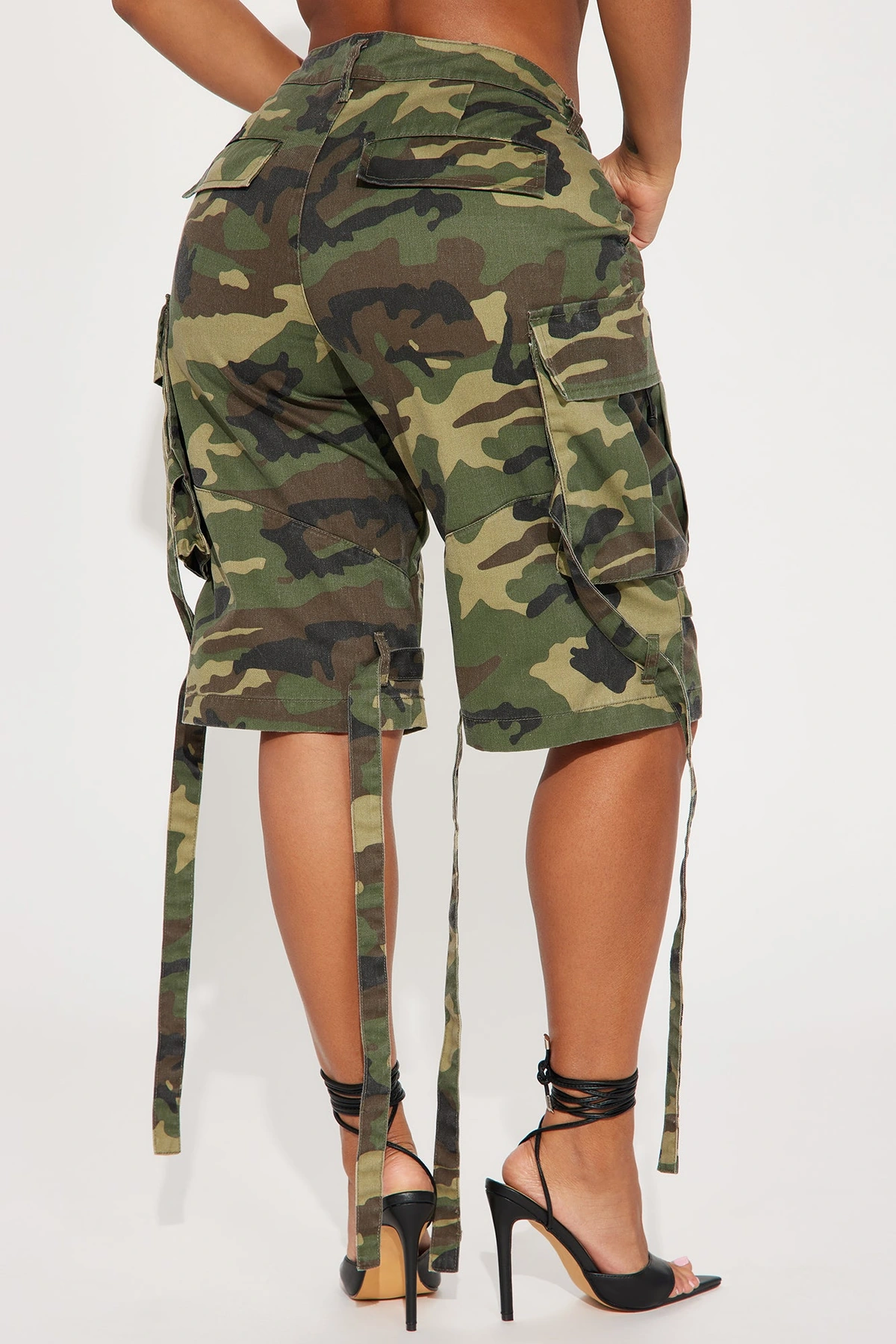 Level You Up Cargo Bermuda Short - Olive/combo — Verde-azeitona/combinação