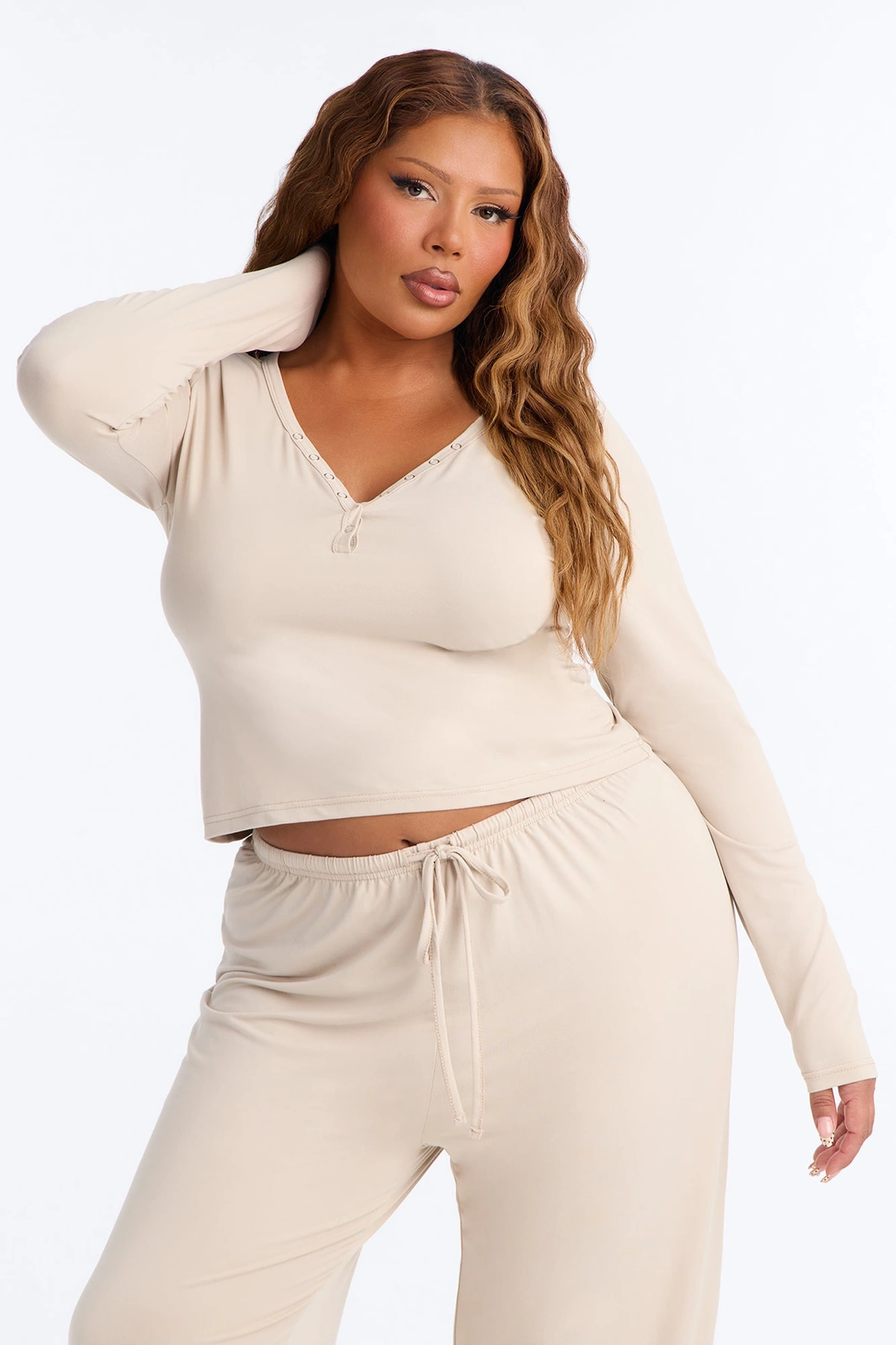 Lazy Morning Pant Set - Oatmeal — Aveia