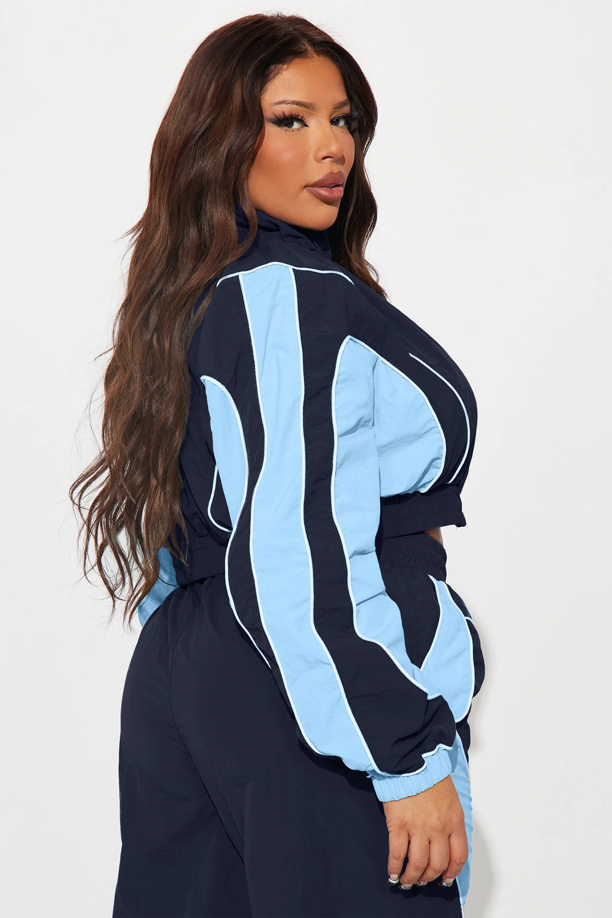 New Era Colorblock Windbreaker Jacket - Blue/combo — Azul/combinação