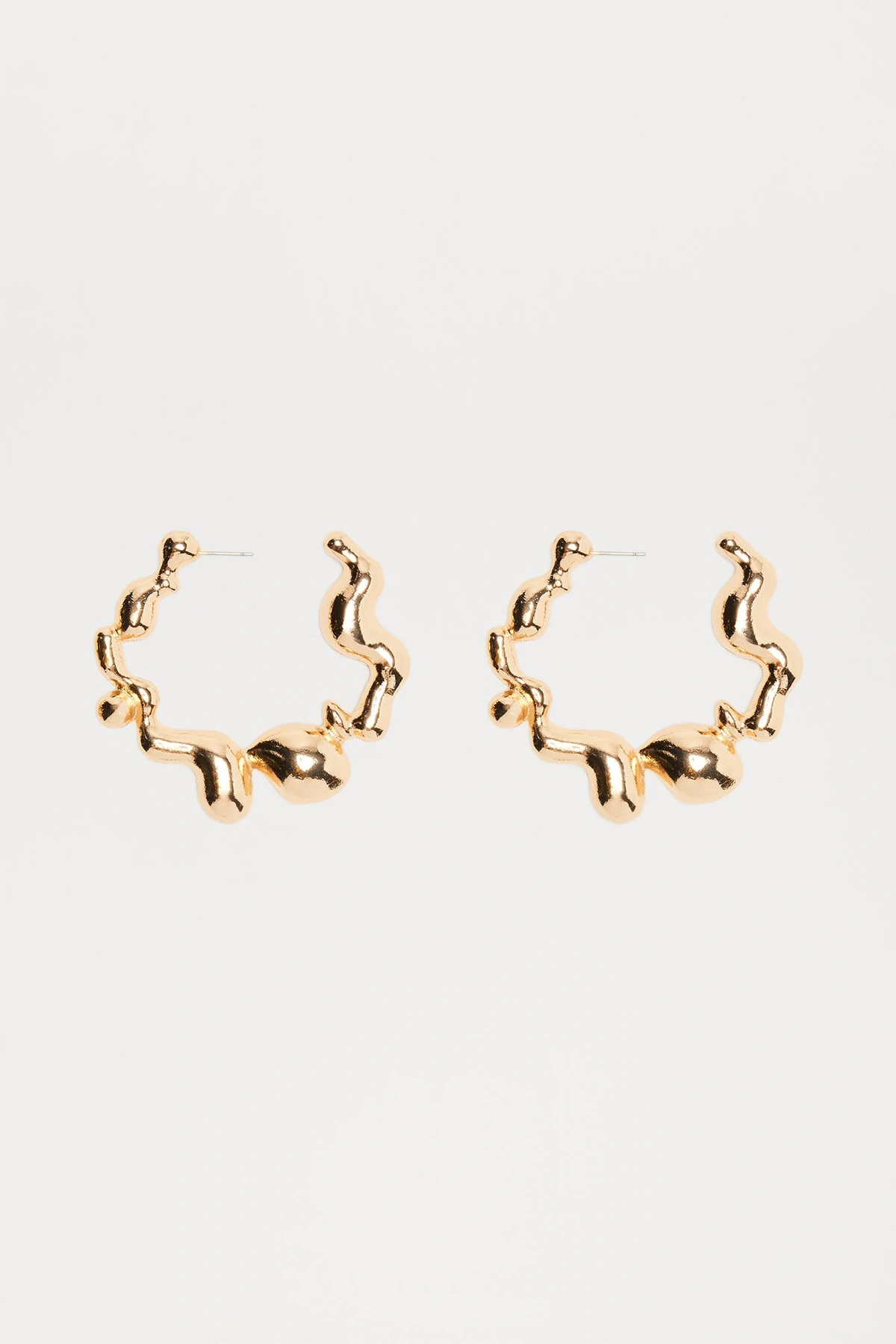 Extra Dimensional Hoop Earrings - Gold — Dourado