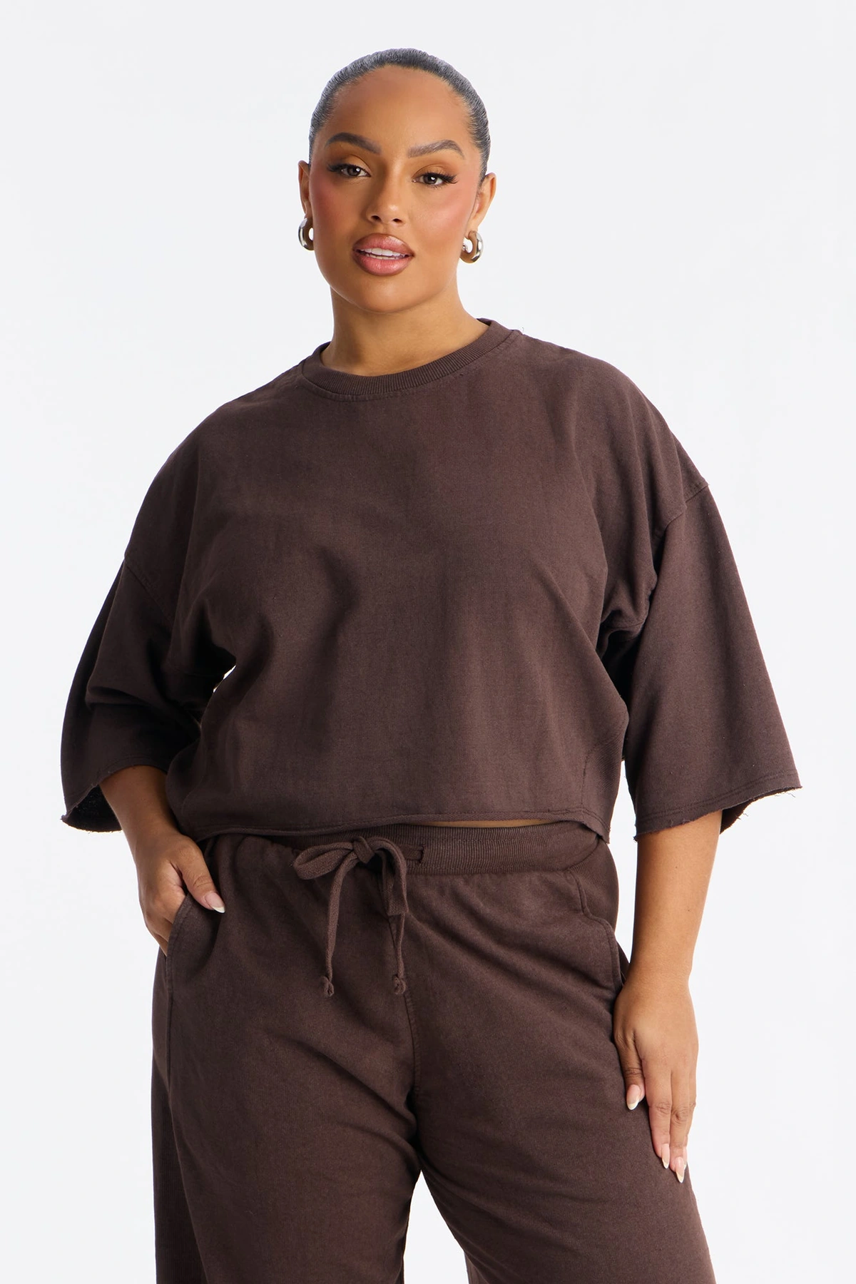 Strollin' Around Pant Set - Chocolate — Chocolate