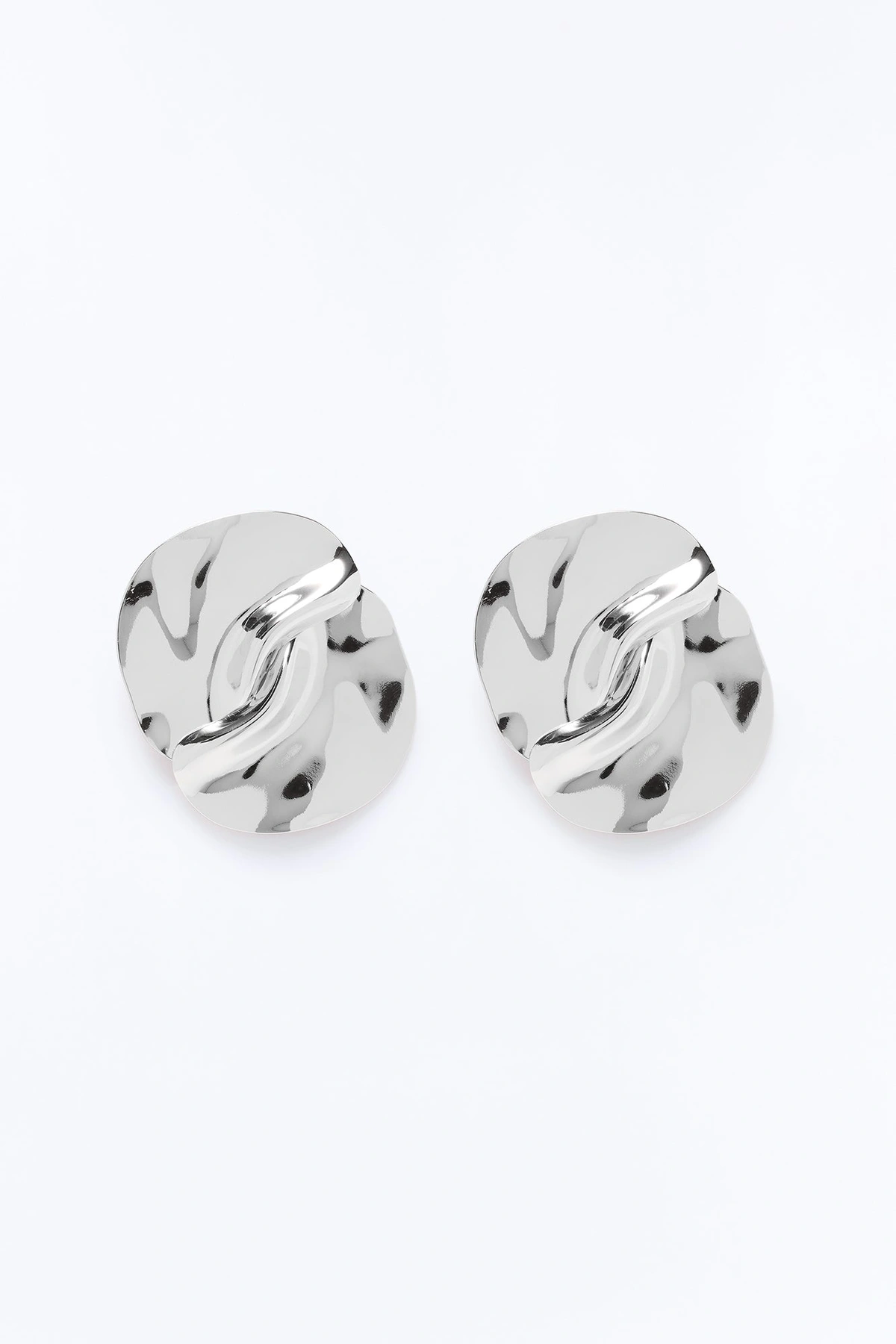 Winding Down Drop Earrings - Silver — Prateado