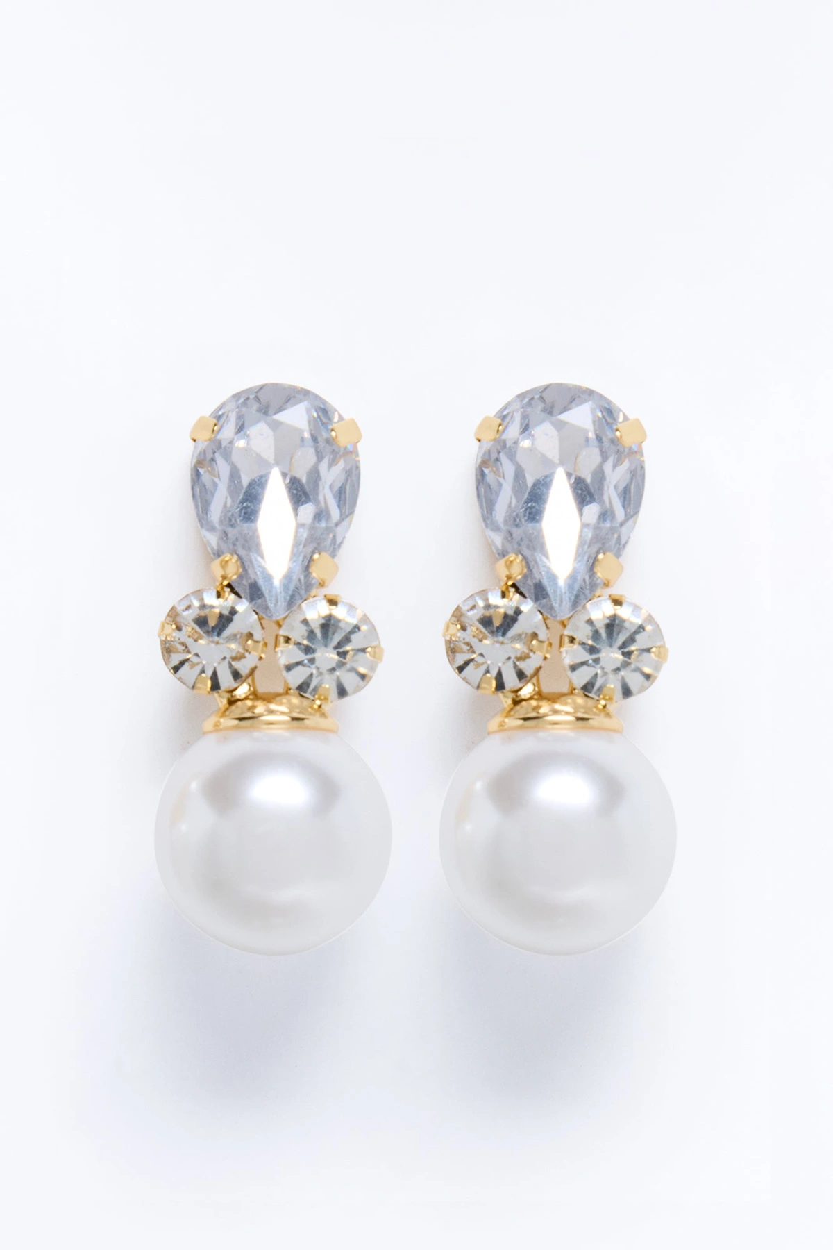 Candella Pearl Earrings - Gold/combo — Dourado/combinação