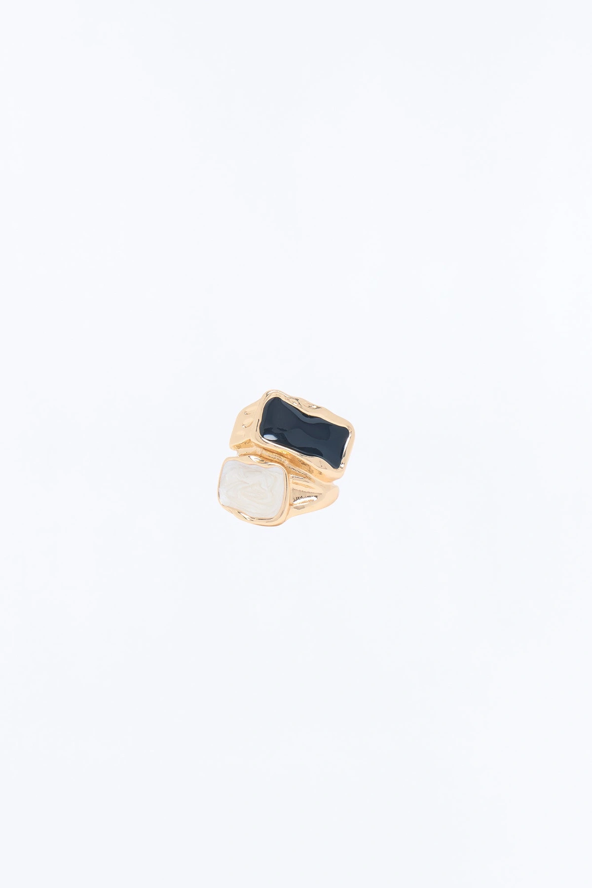 Falling Deep Ring - Gold/Black — Dourado/Preto