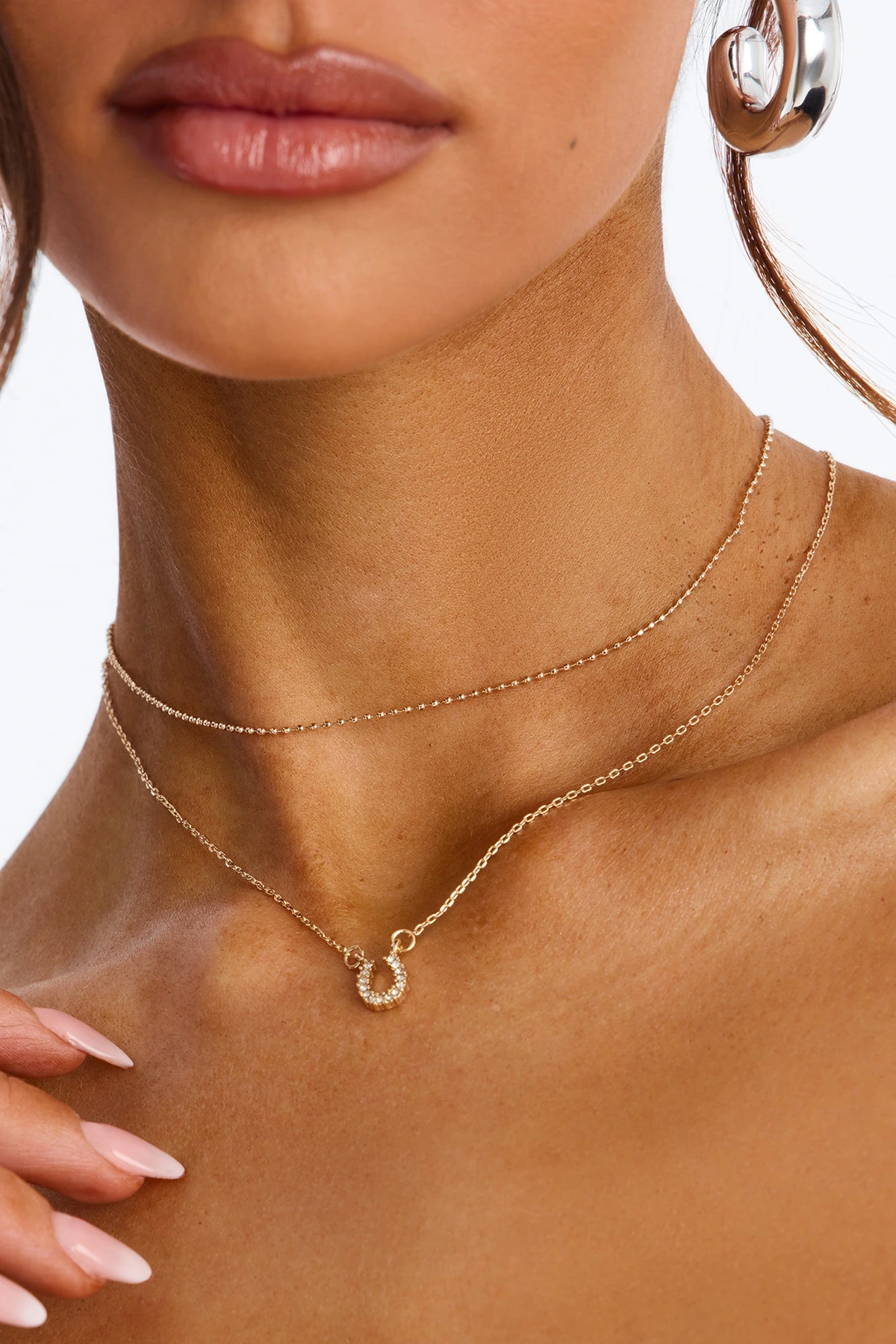 Luckiest One Layered Necklace - Gold — Dourado