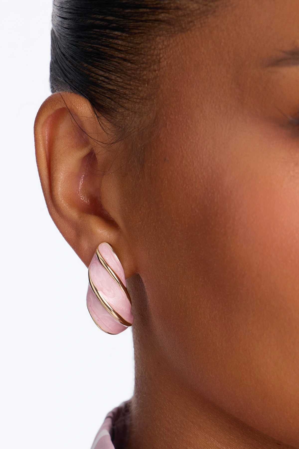 Celestine Drop Earrings - Pink — Rosa