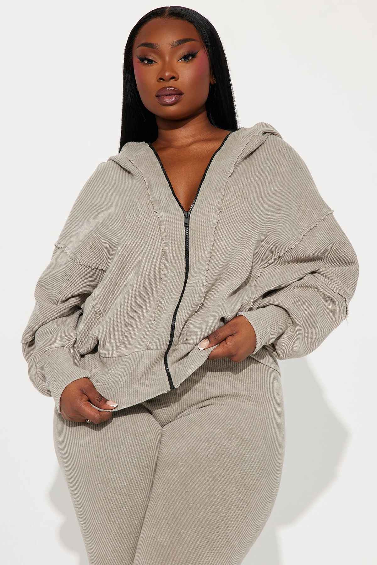 Gigi Washed Legging Set - Grey — Cinzento