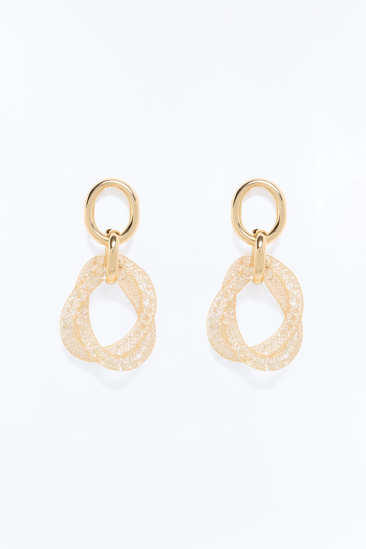 See Through It Drop Earrings - Gold — Dourado