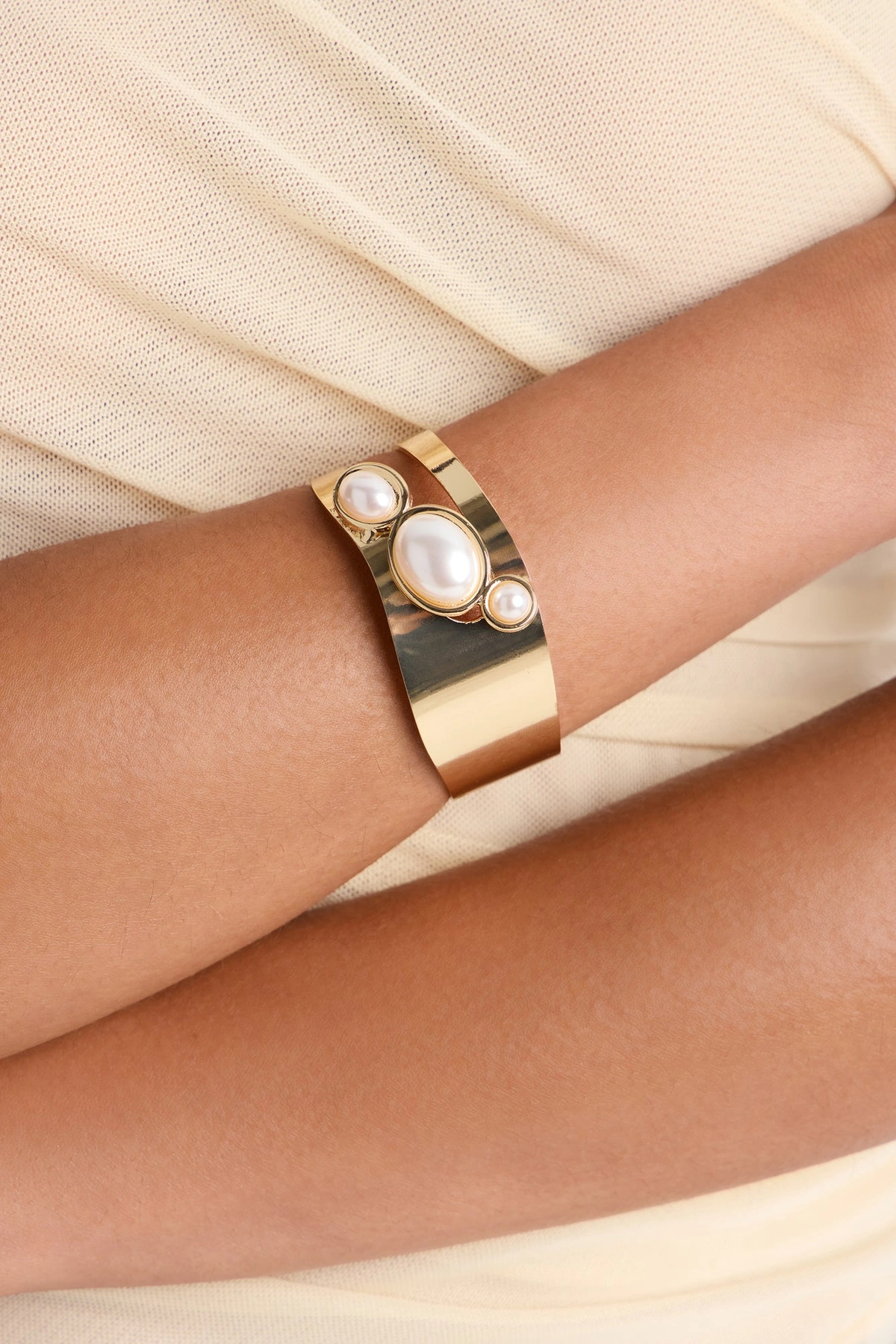 Laguna Bracelet - White/Gold — Branco/Dourado