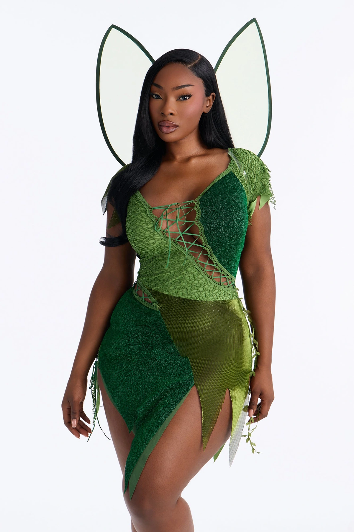 Sassy Fairy 2 Piece Costume Set - Green — Verde