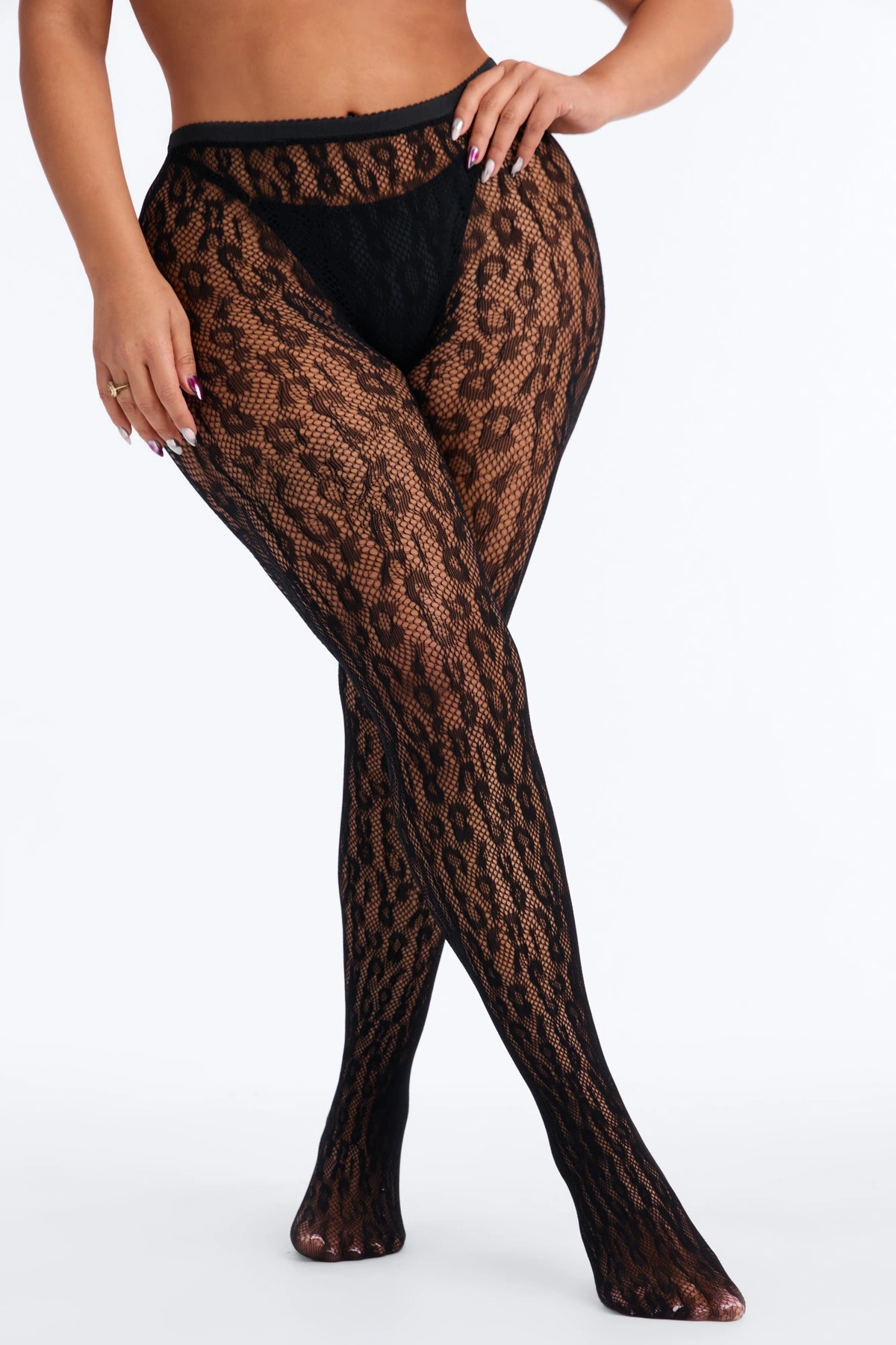 Wild For My Love Tights - Black — Preto