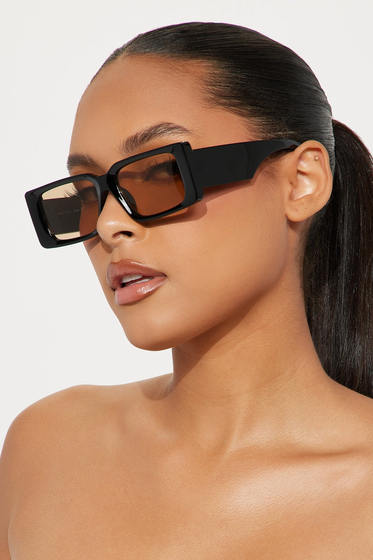 Sundaze Square Sunglasses - Black — Preto