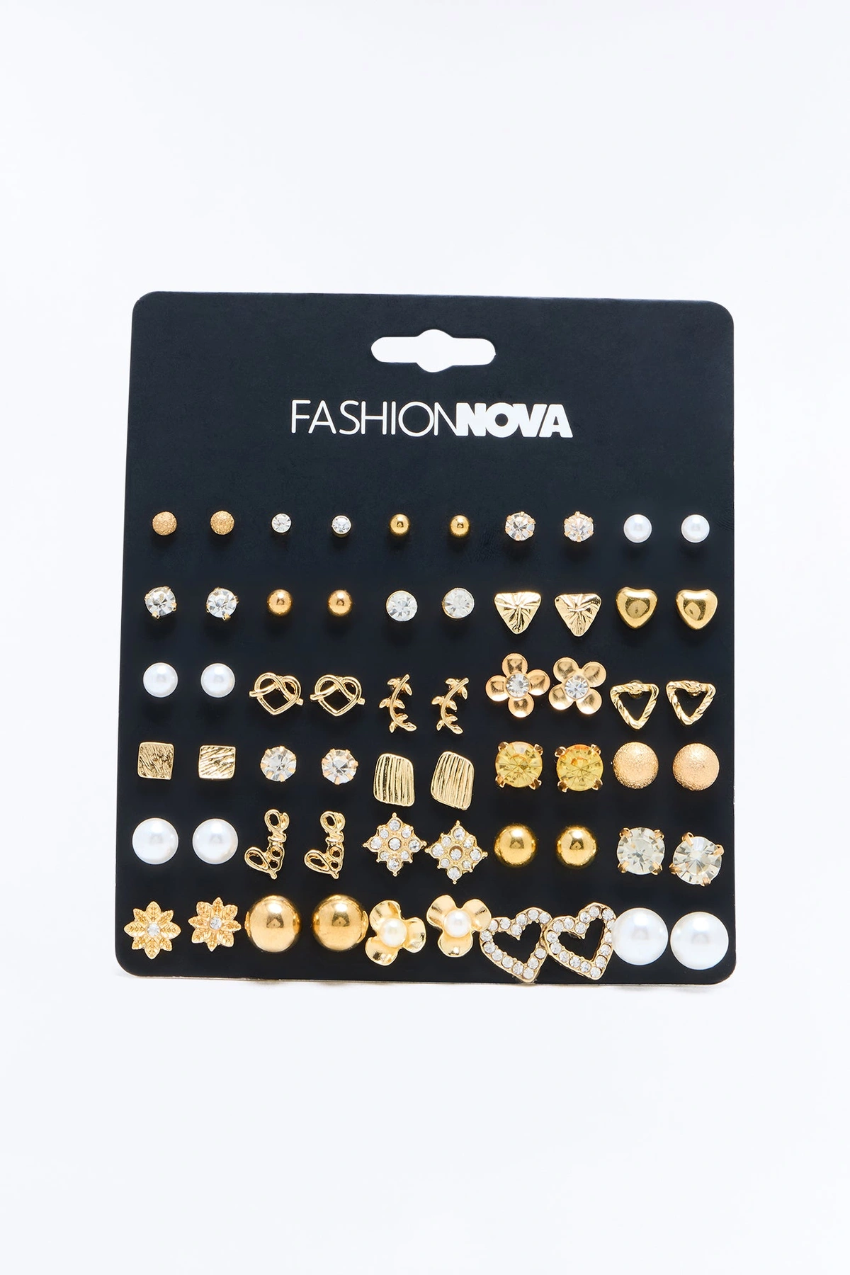 All My Favorites 30 Pair Multi Earring Set - Gold — Dourado