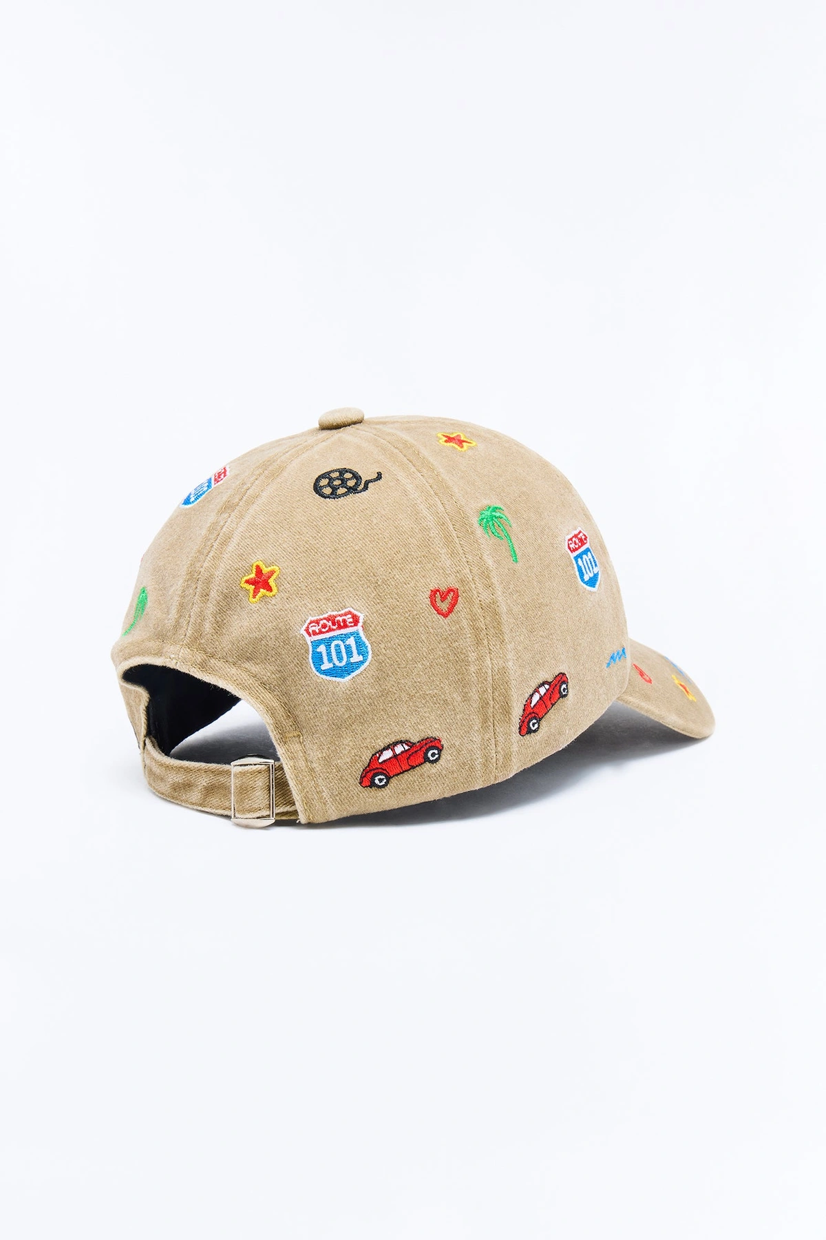 Destination LA Baseball Hat - Tan/Multi — Castanho-claro/Multicolor