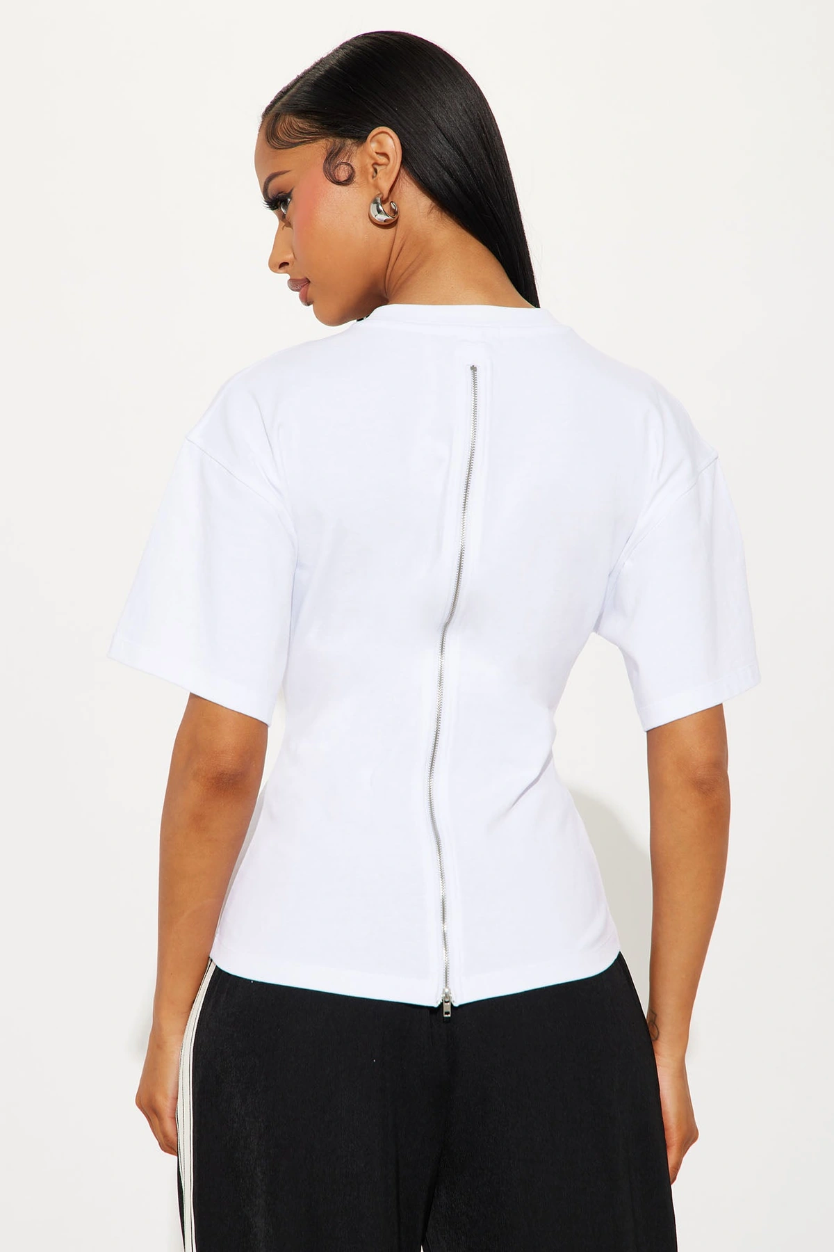Jayden Fitted T-Shirt - White — Branco