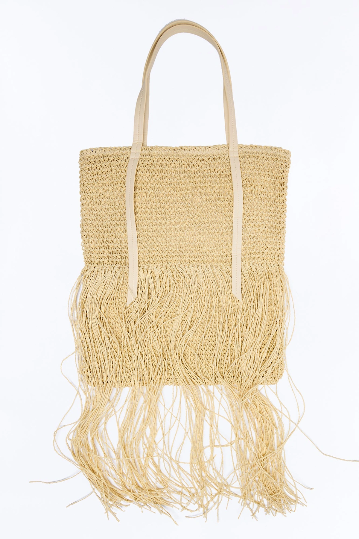 Summer In My Head Straw Tote Handbag - Natural — Natural