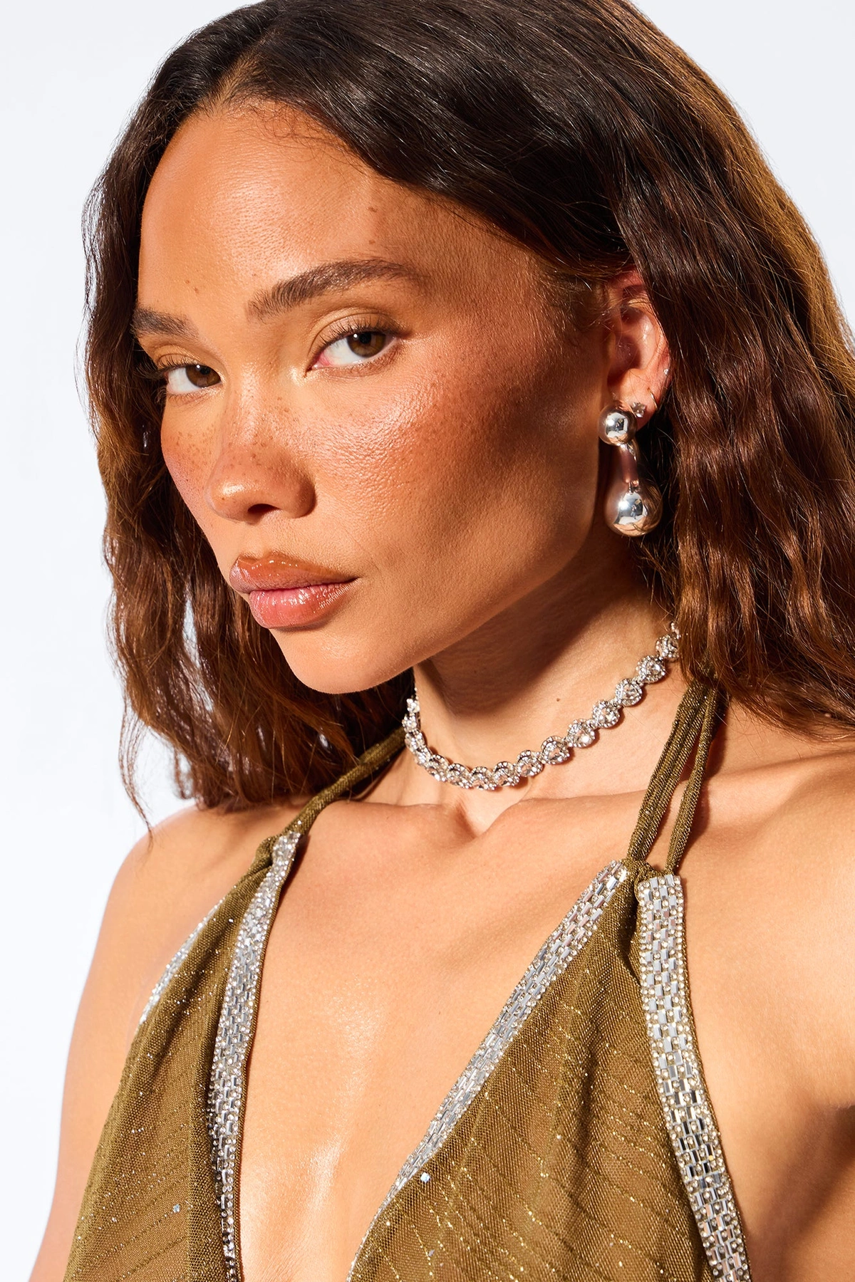 Let It Lean Hardware Drop Earrings - Silver — Prateado