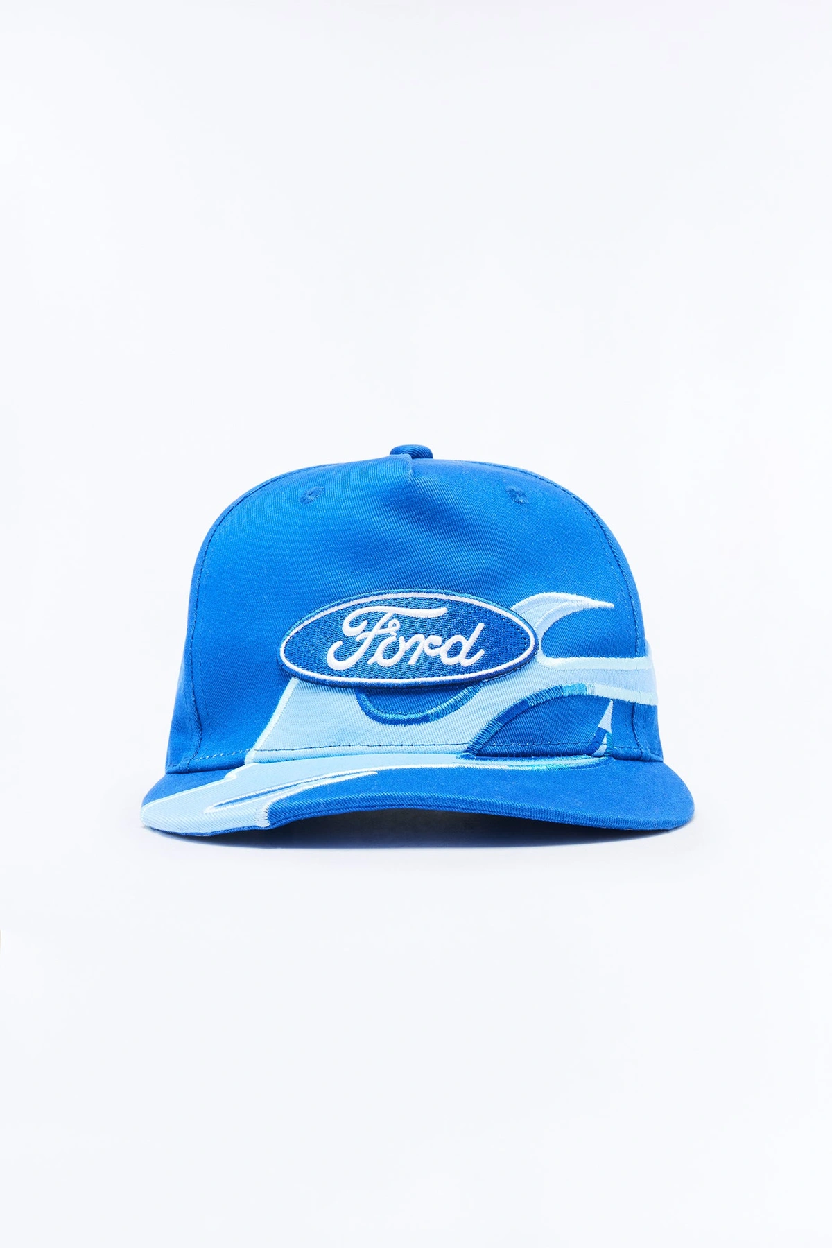 Flaming Ford Baseball Hat - Blue — Azul